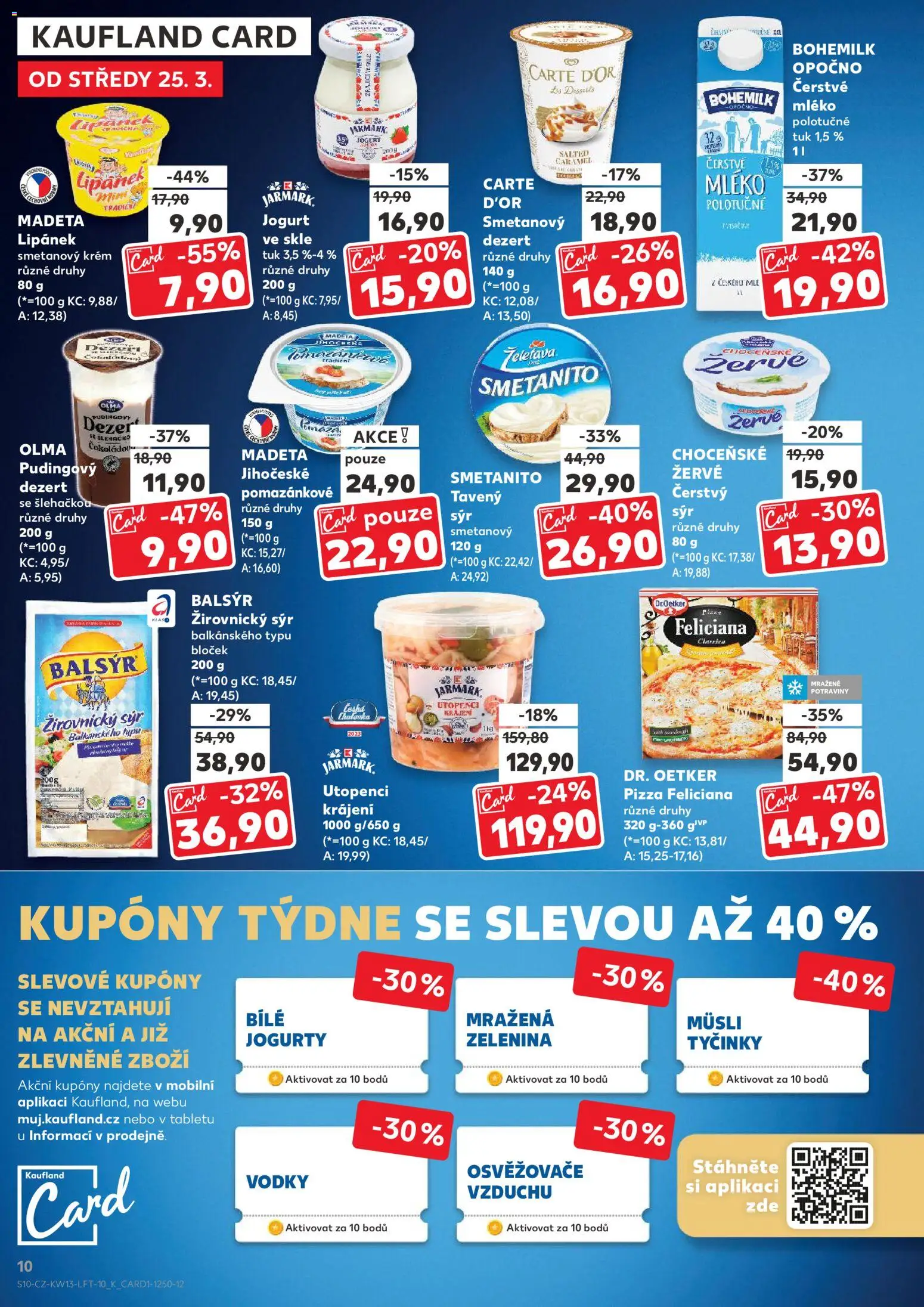 Kaufland leták - Ostrava od 25.03.2026 | Strana: 10 | Produkty: Tavený sýr, Utopenci, Potraviny, Čerstvý sýr