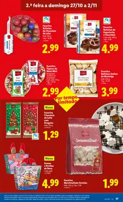 Pré-visualização Favorina Bolinhas de Chocolate de Leite, Chocolate balls. Emb. 150 g válido de 27.10.2025 | Página: 37