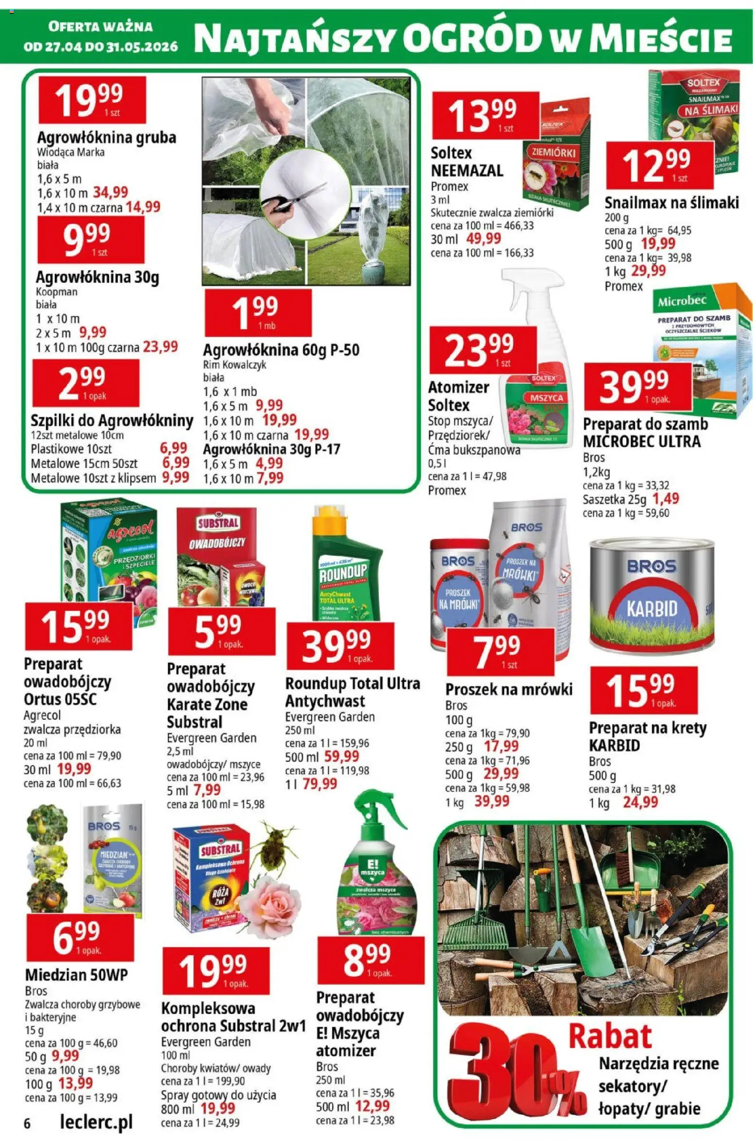 E.Leclerc gazetka - Radom od 27.04.2026 | Strona: 6 | Produkty: Szpilki, Owoce