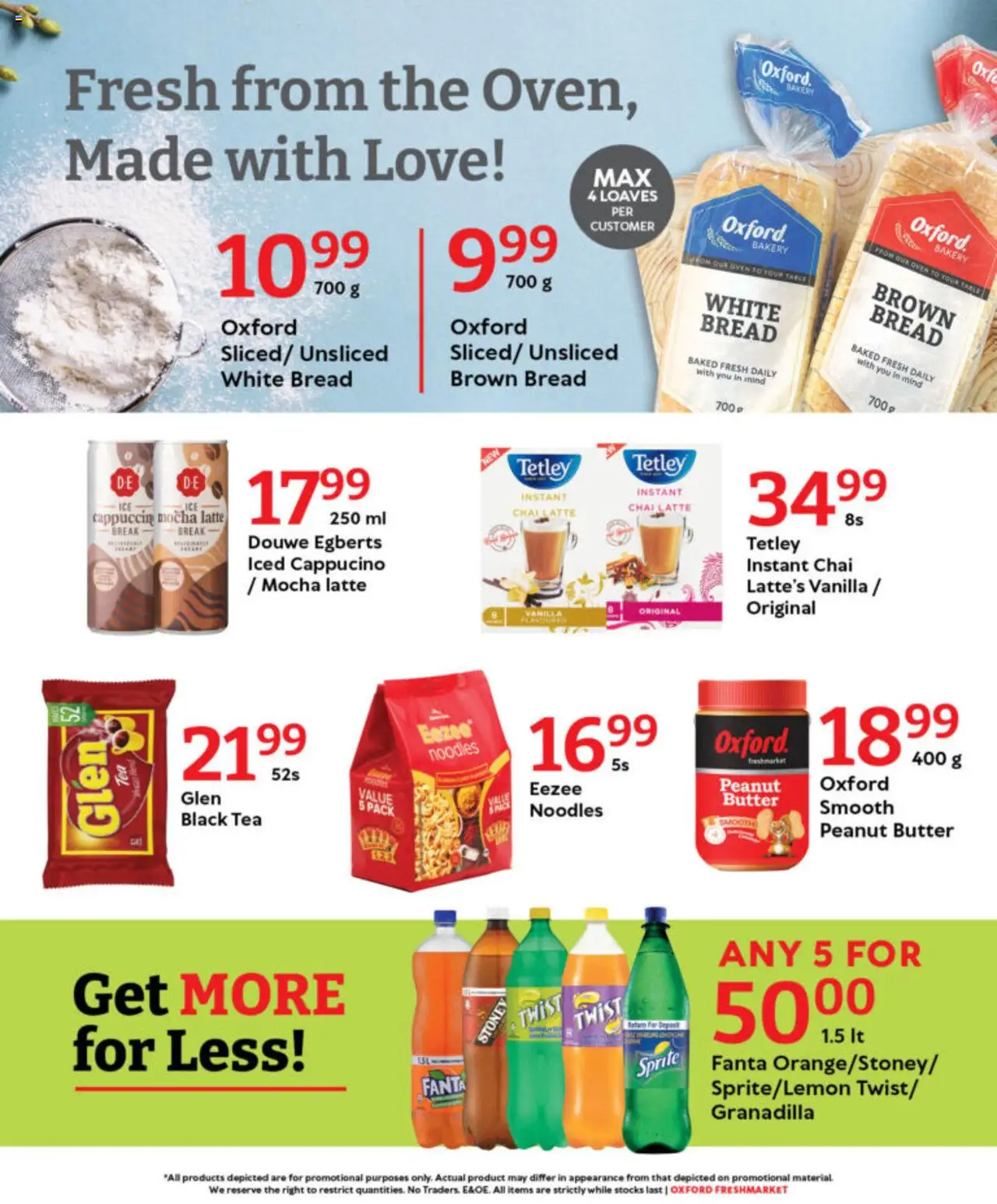 New Oxford Freshmarket catalogue – valid from 21.10.2025 | Page: 7 | Products: Bakery, Butter, Tea, Sprite