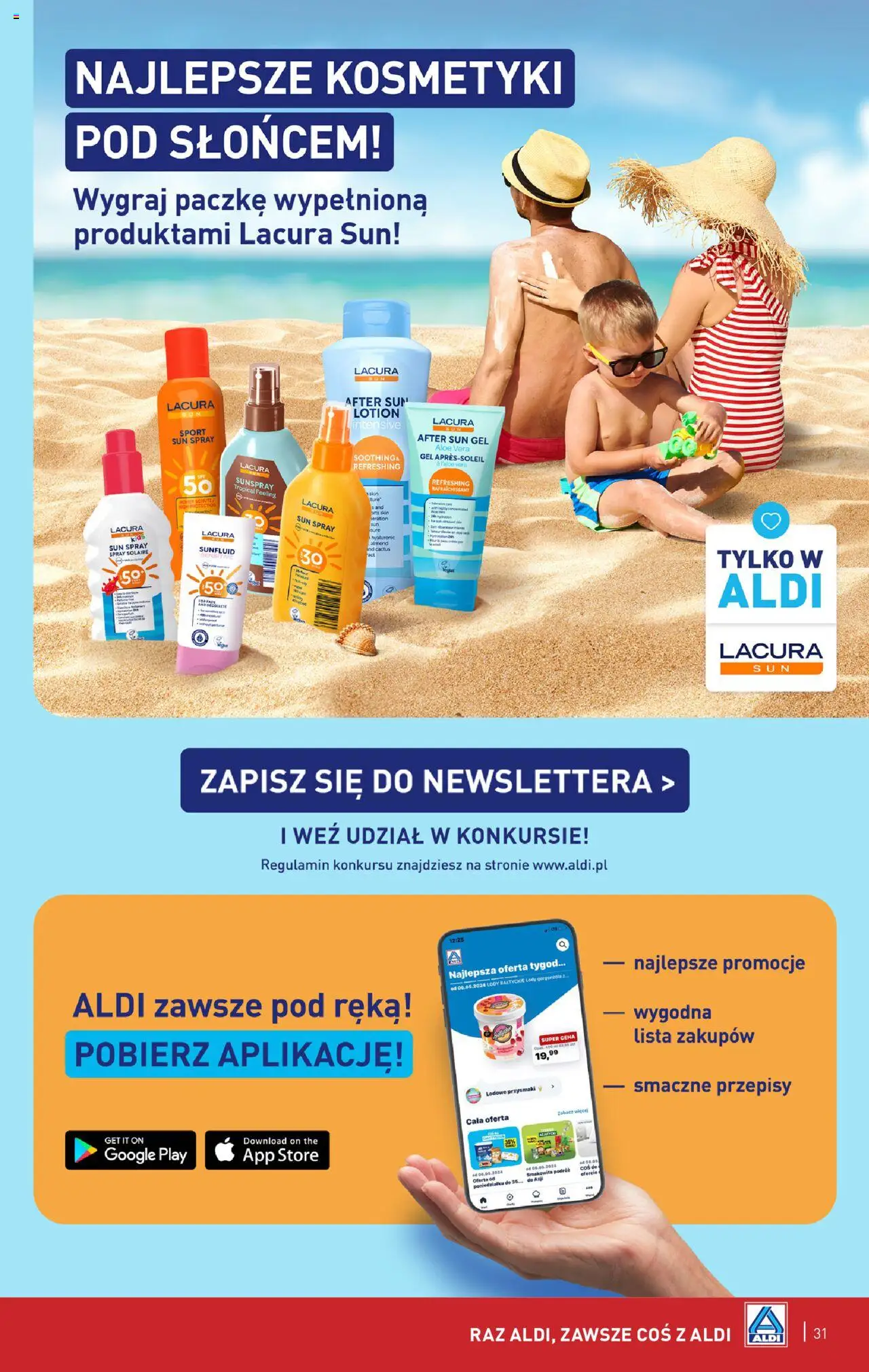 Aldi Gazetka od 16.06.2025 | Strona: 31 | Produkty: Kosmetyki, Gorgonzola, Lody, Lotion