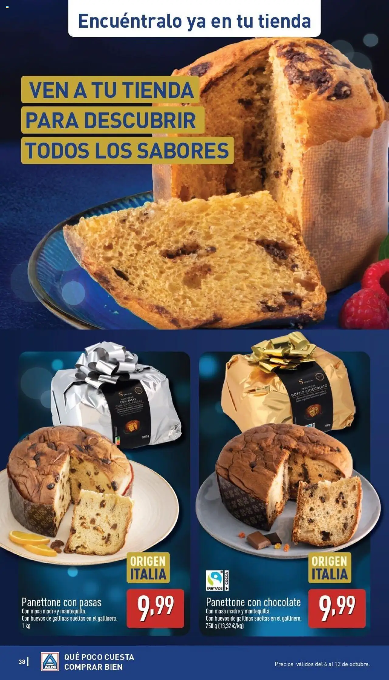 Aldi folleto Canarias │ válido desde el 06.10.2025 | Página: 38 | Productos: Huevos, Τζίντζερ, Chocolate