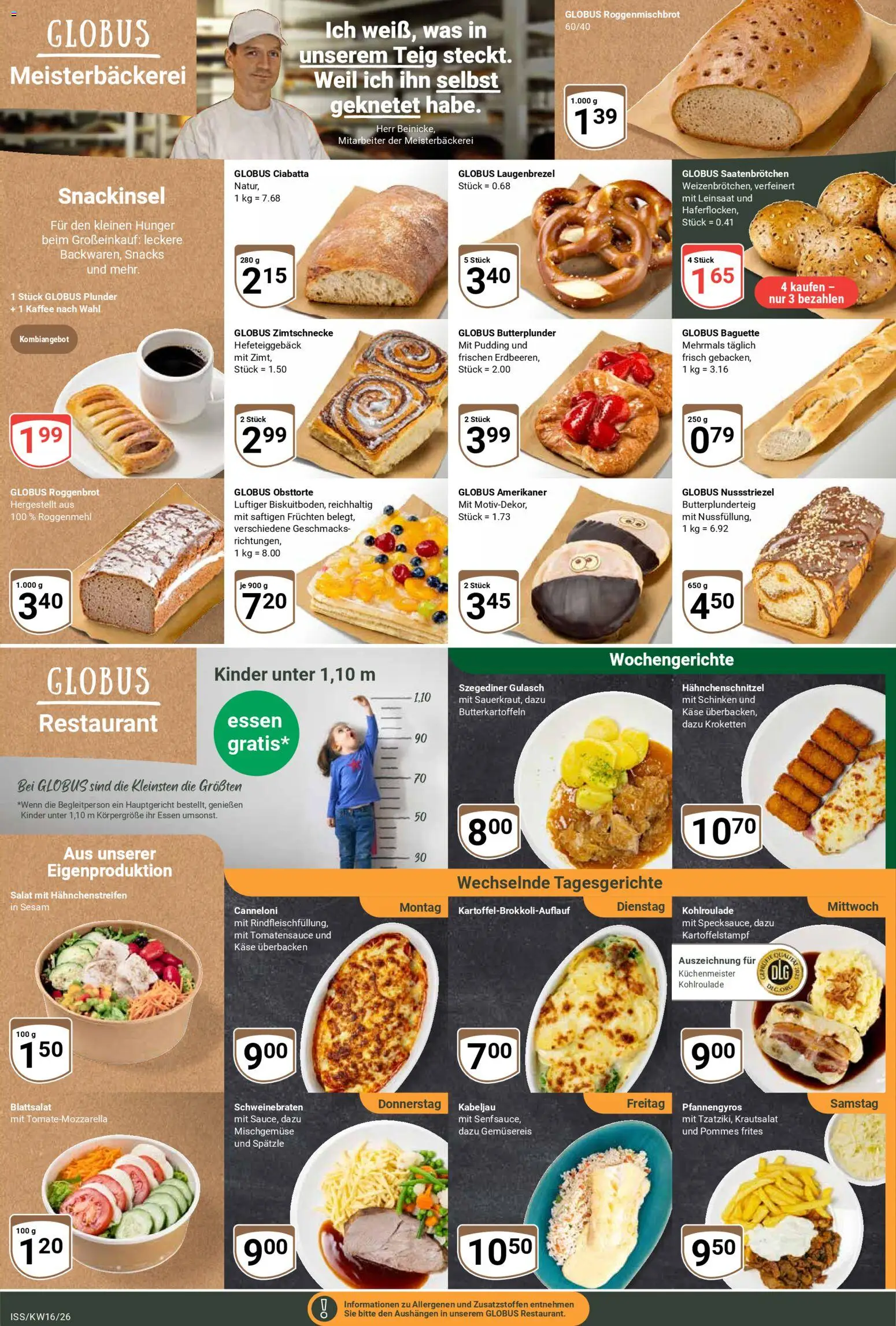 Globus Prospekt 	 – gültig ab 13.04.2026 | Seite: 5 | Produkte: Kaffee, Pommes, Schinken, Salat