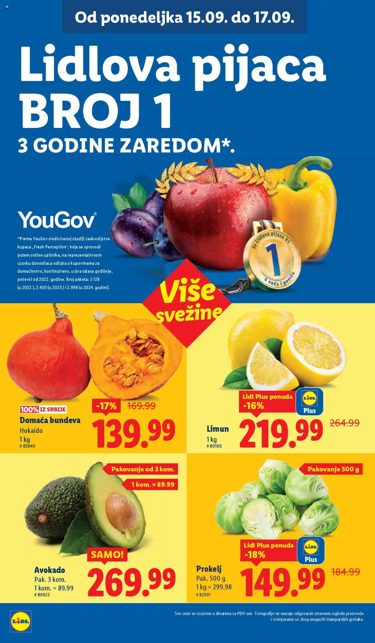 Lidl katalog - važi od 11.09.2025 | Strana: 52 | Proizvode: Avokado, Pakovanje, Bundeva, Limun