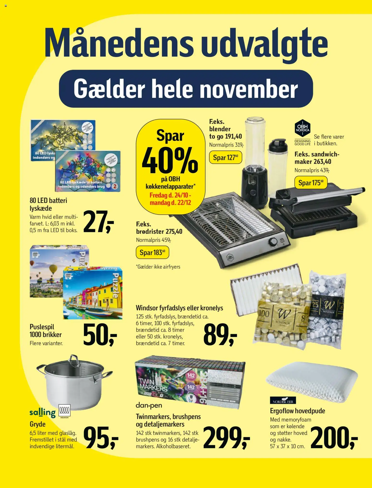 Føtex tilbudsavis – gyldig fra 31.10.2025 | Side: 36 | Produkter: Brødrister, Søm, Batteri, Sandwich maker