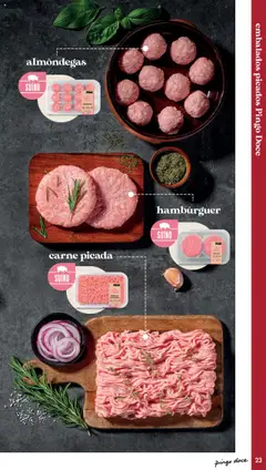 Pré-visualização carne picada, Fresh minced pork meat. válido de 20.05.2025 | Página: 23