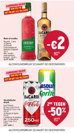 Delhaize folder week 41 - Voorbeeld van een folder van Delhaize, geldig van 09.10.2025 | Pagina: 35 | Producten: Sprite, Wodka, Lasagne tészta, Beltéri ajtó