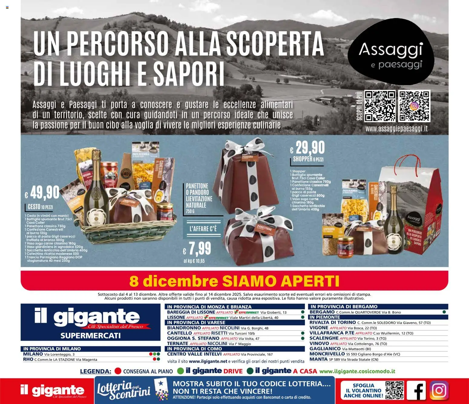 Volantino Il Gigante del 04.12.2025 | Pagina: 26 | Prodotti: Panettone, Canestrelli, Sugo, Vaso