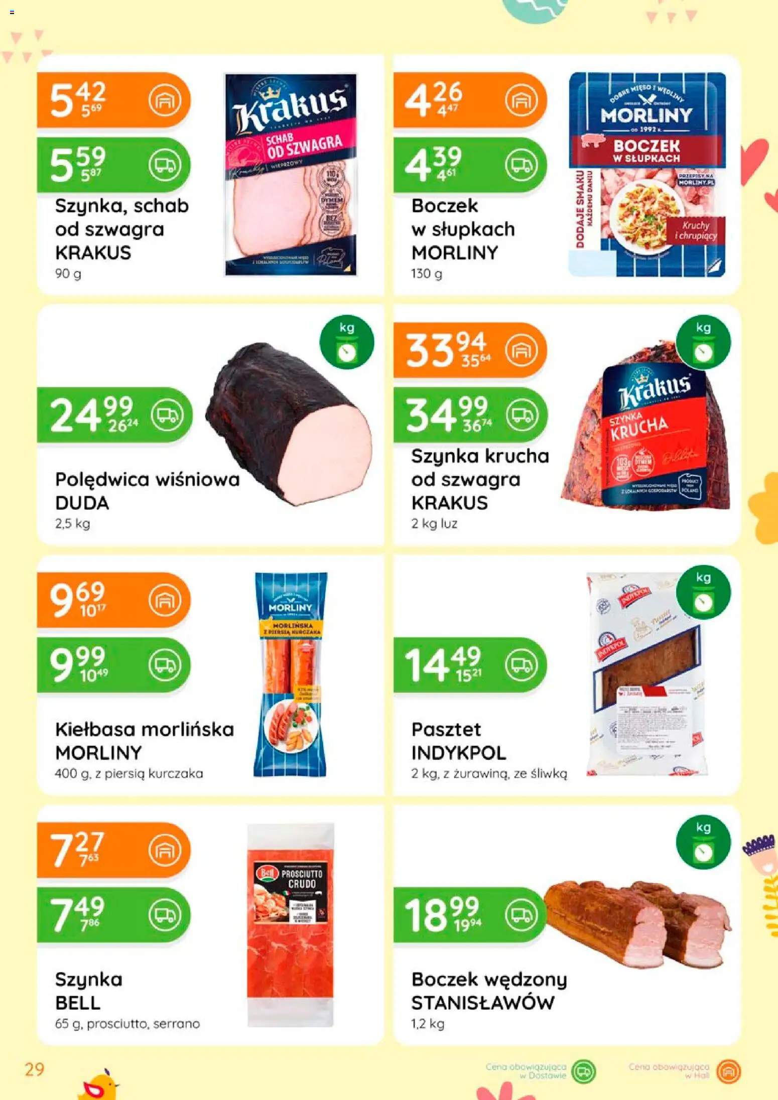 Eurocash gazetka - Oferta Produktowa od 05.03.2026 | Strona: 29 | Produkty: Schab, Mięso, Bell, Szynka