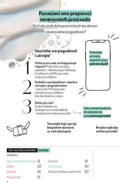 Oriflame katalog Mart 2026 - pregled Oriflame kataloga - važi od 11.03.2026 | Strana: 2 | Proizvode: Šminka