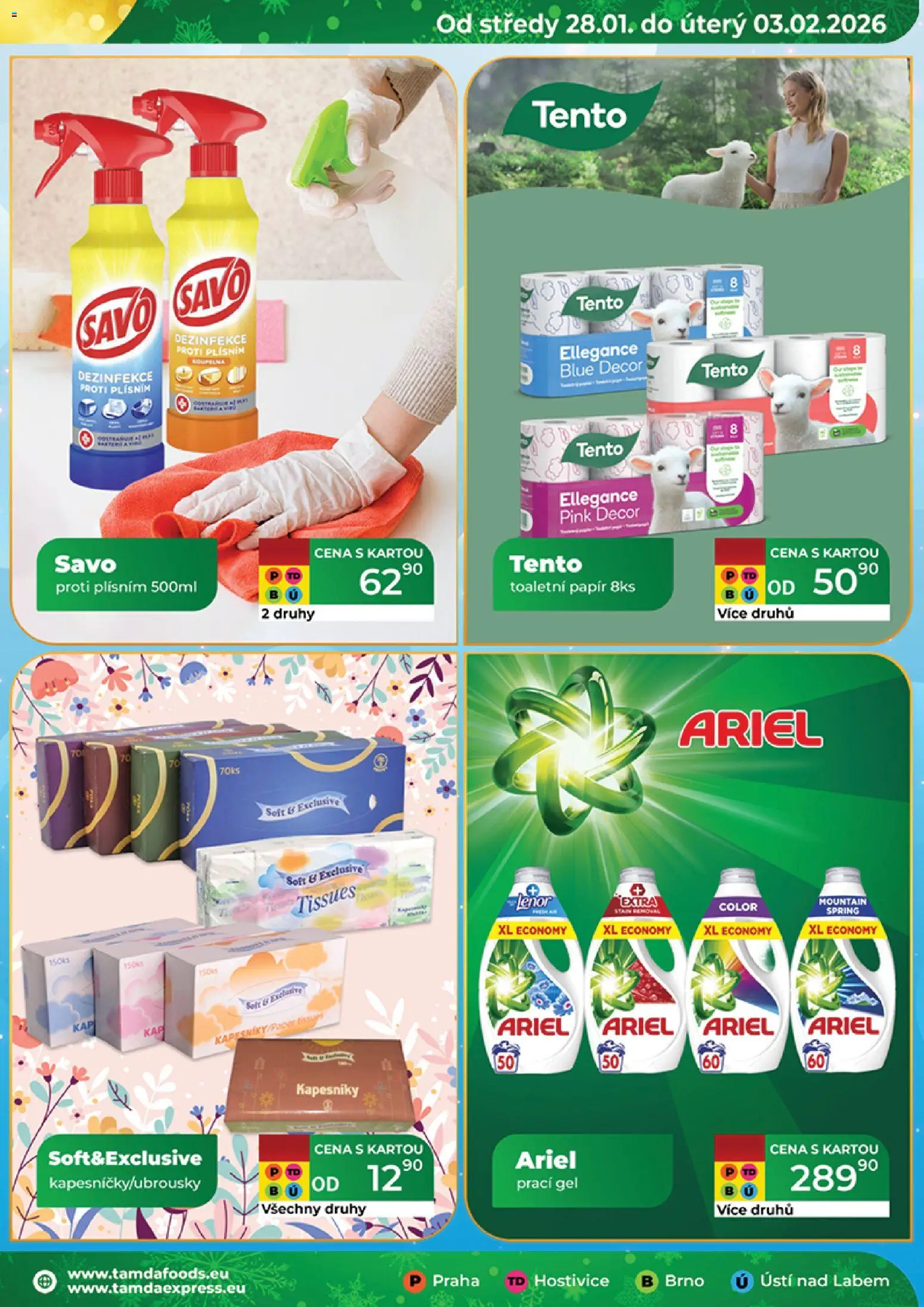 Tamda Foods leták od 28.01.2026 | Strana: 19 | Produkty: Lenor, Savo, Toaletní papír, Ariel