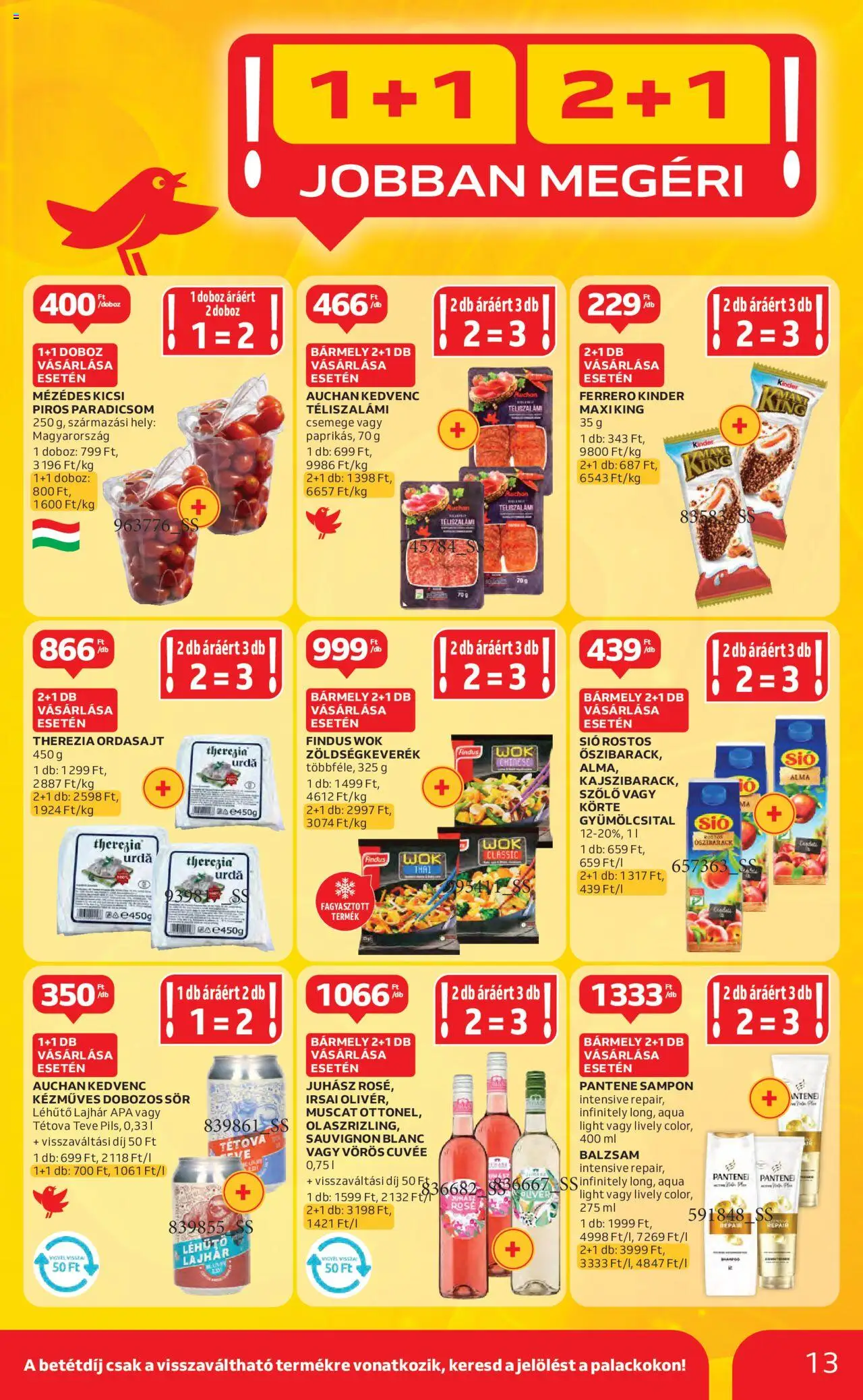 Auchan akciós ujság - amely érvényes a következő dátumtól: 26.06.2025 | Oldal: 13 | Termékek: Körte, Dobozos sör, Paradicsom, Téliszalámi