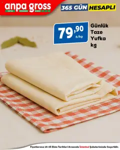 14.10.2025 tarihinden itibaren geçerli olan Anpa Gross kataloğu önizlemesi