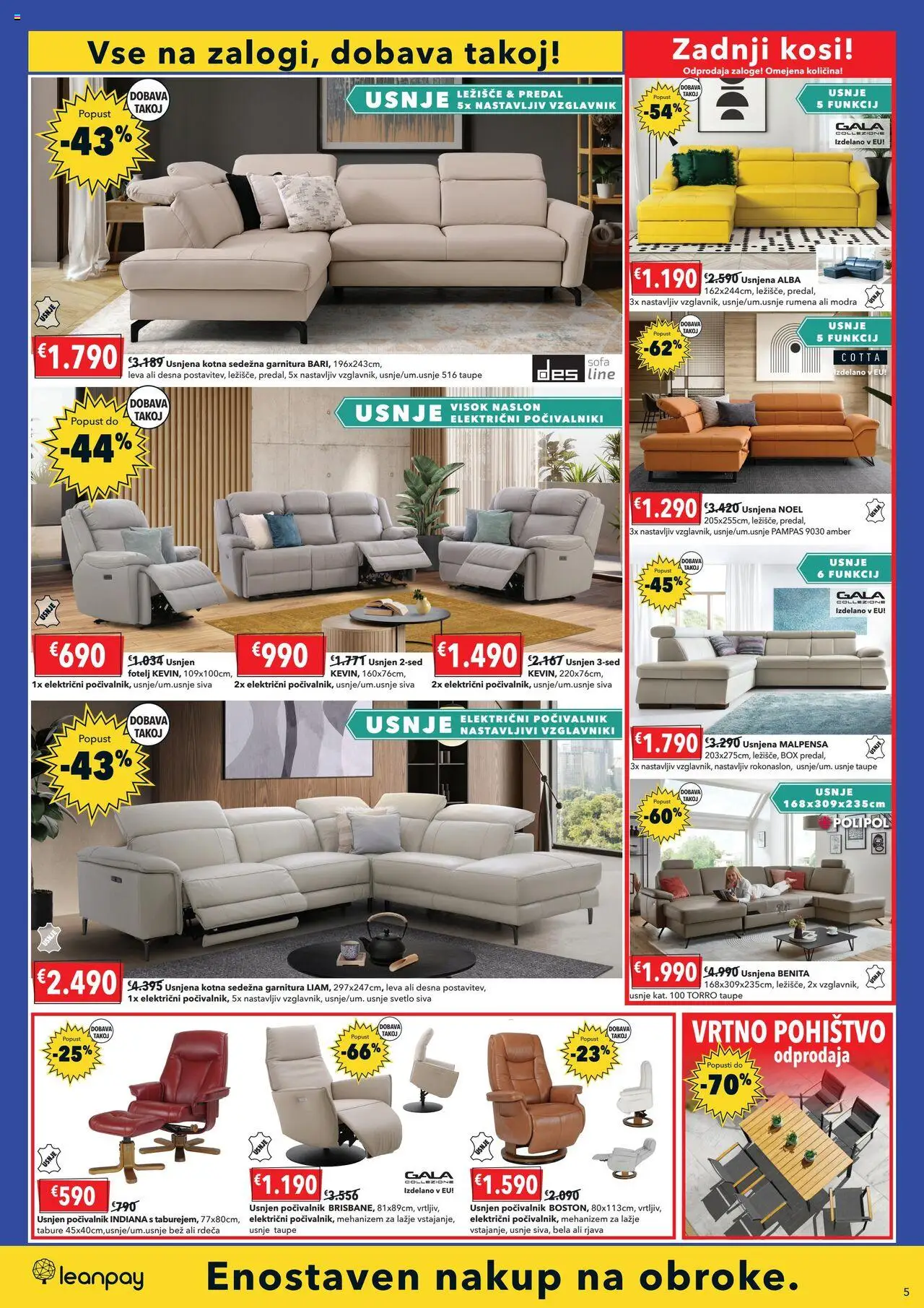 Novi Harvey Norman katalog ponudbe – veljaven od 02.10.2025 | Stran: 7 | Izdelki: Ležišče, Sedezna garnitura, Fotelj, Vrtno pohistvo