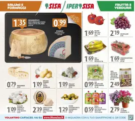 Volantino SISA del 12.09.2025 | Pagina: 3 | Prodotti: Mele, Pomodoro, Uva, Pera
