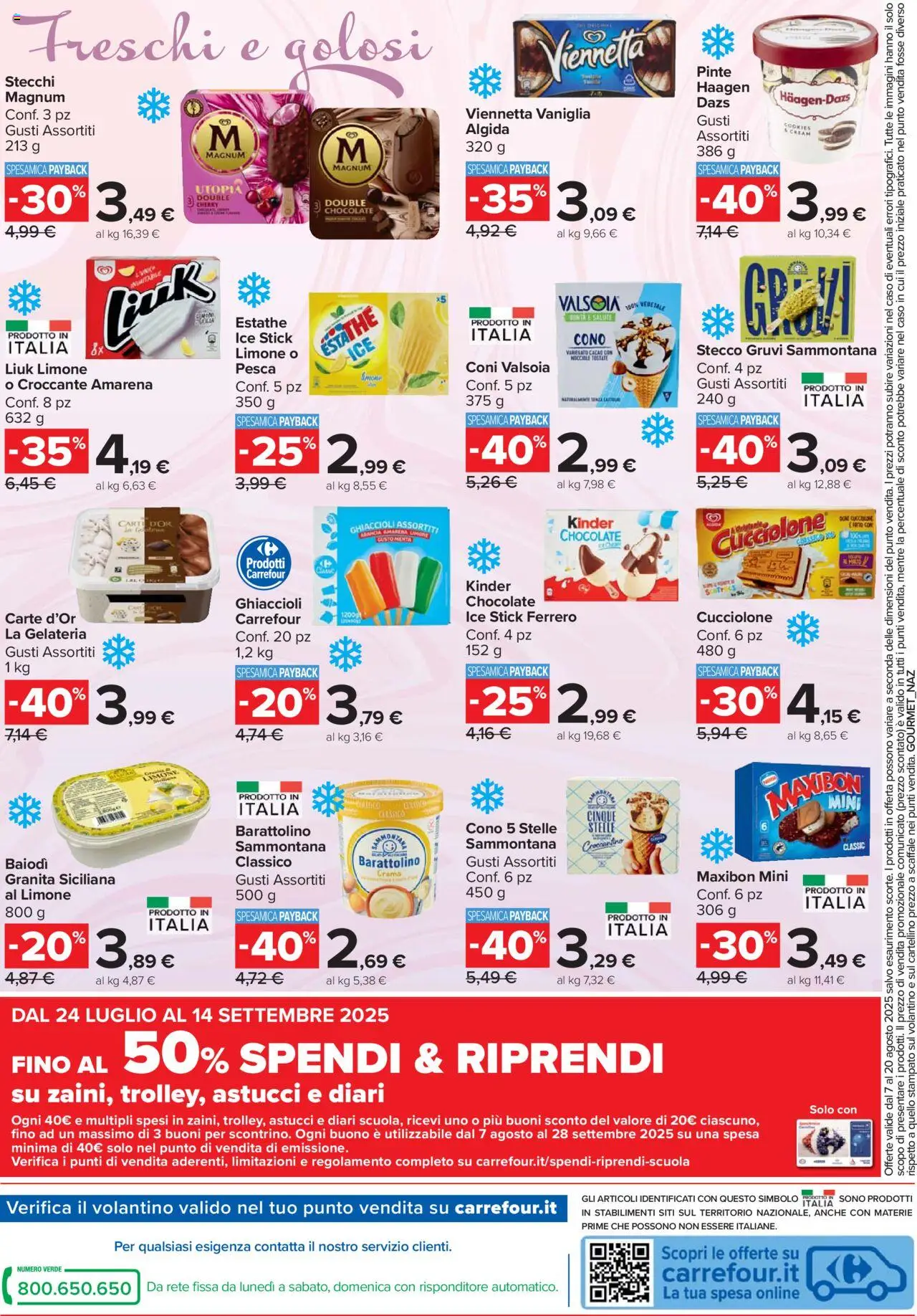 Volantino Carrefour del 07.08.2025 | Pagina: 18 | Prodotti: Limone, Pesca, Arancia, Scaffale