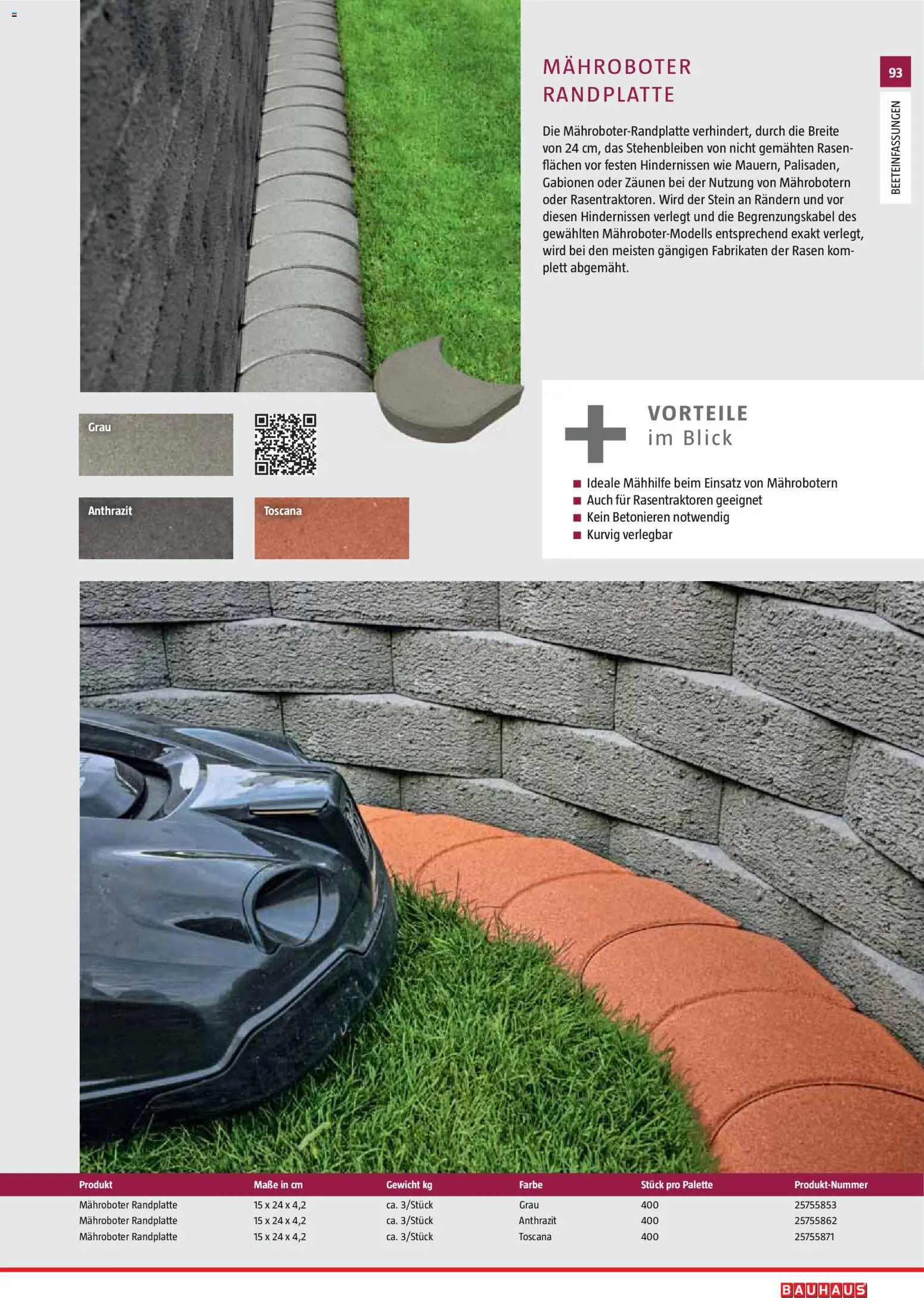 Bauhaus Gartenbaumaterialien gültig ab 01.04.2026 | Seite: 93 | Produkte: Gewicht