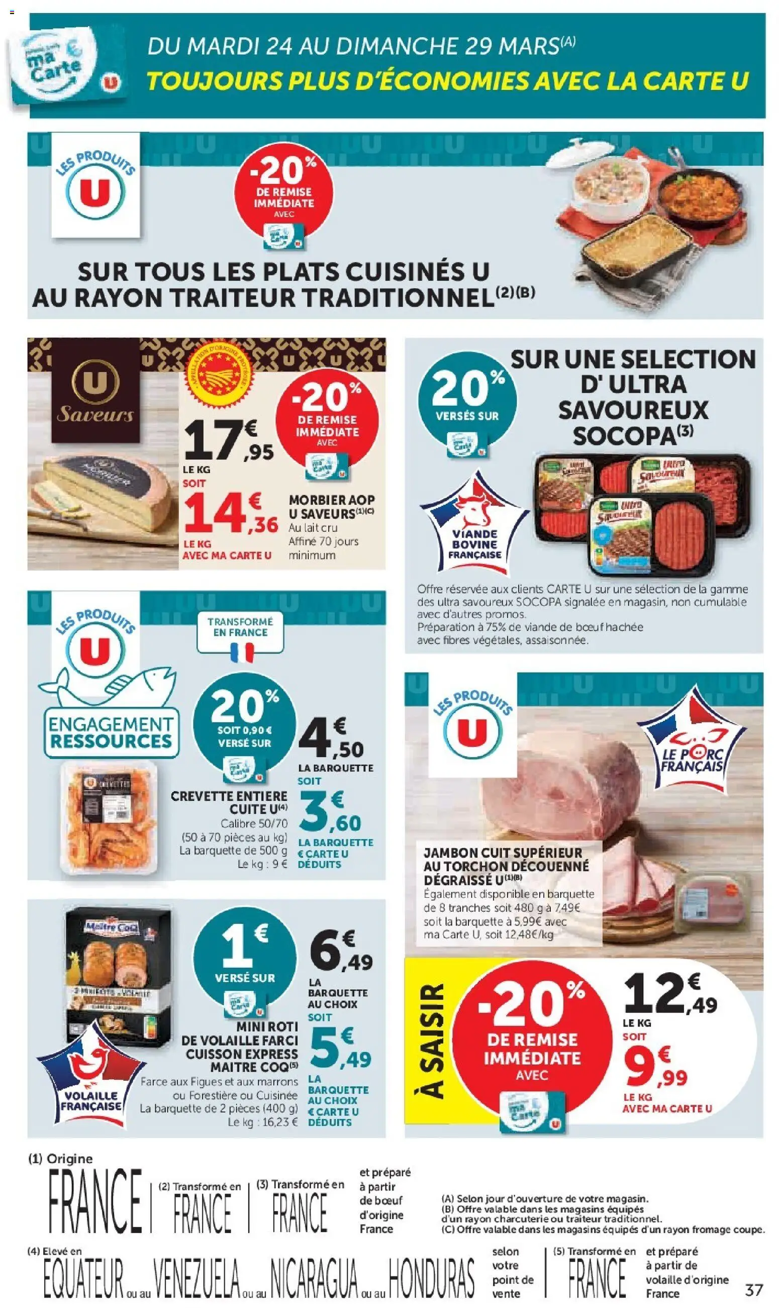 {H1} | Page: 37 | Produits: Crevette, Viande de bœuf, Volaille, Lait