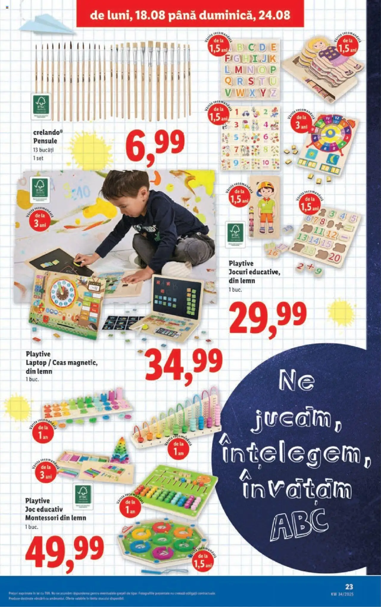 Catalog Lidl – valabil de la 18.08.2025 | Pagină: 23 | Produse: Laptop, Ceas, Joc