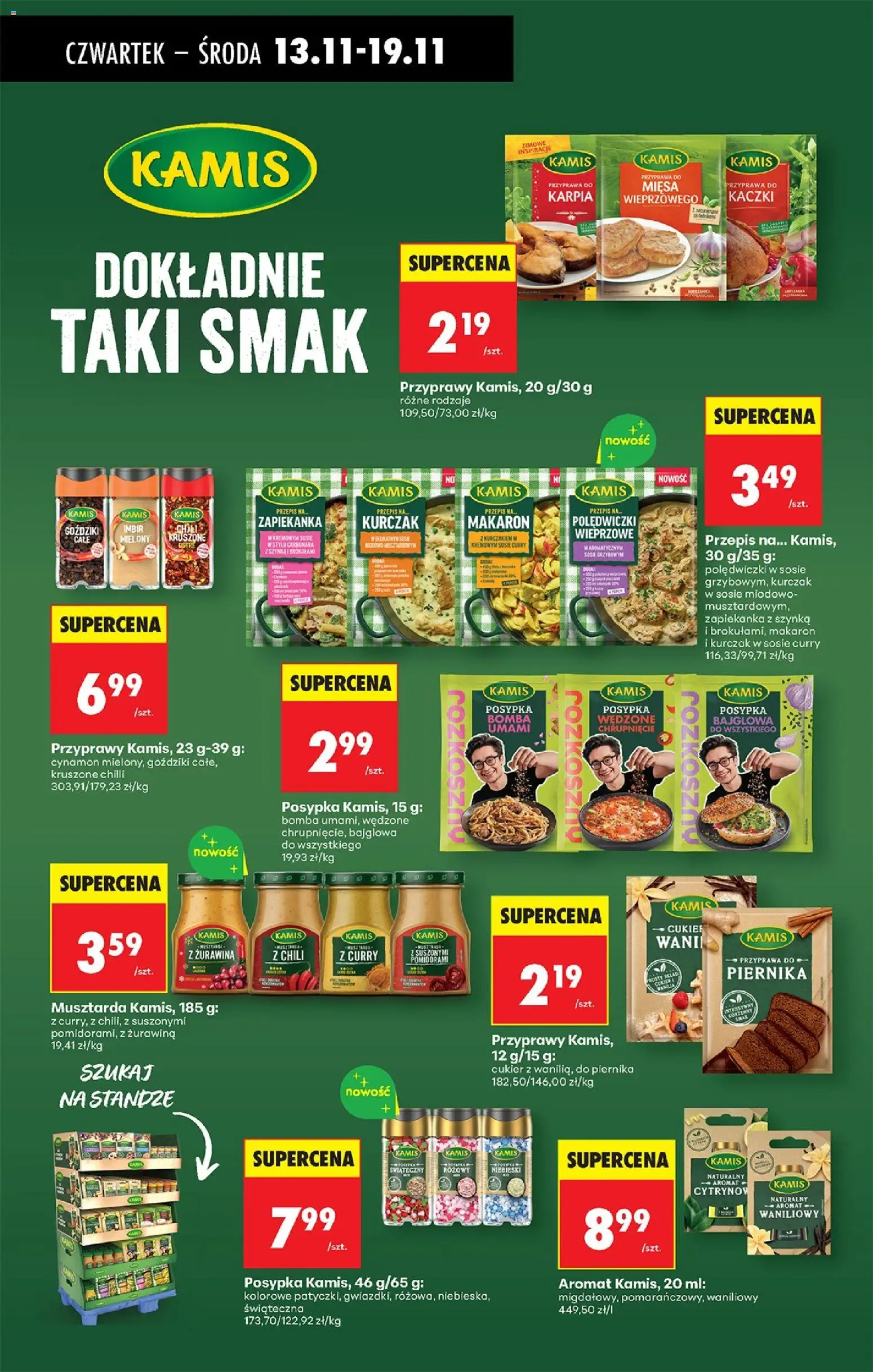 Biedronka gazetka - Oferta w tym tygodniu od 13.11.2025 | Strona: 64 | Produkty: Carbonara, Zapiekanka, Przyprawy, Cukier