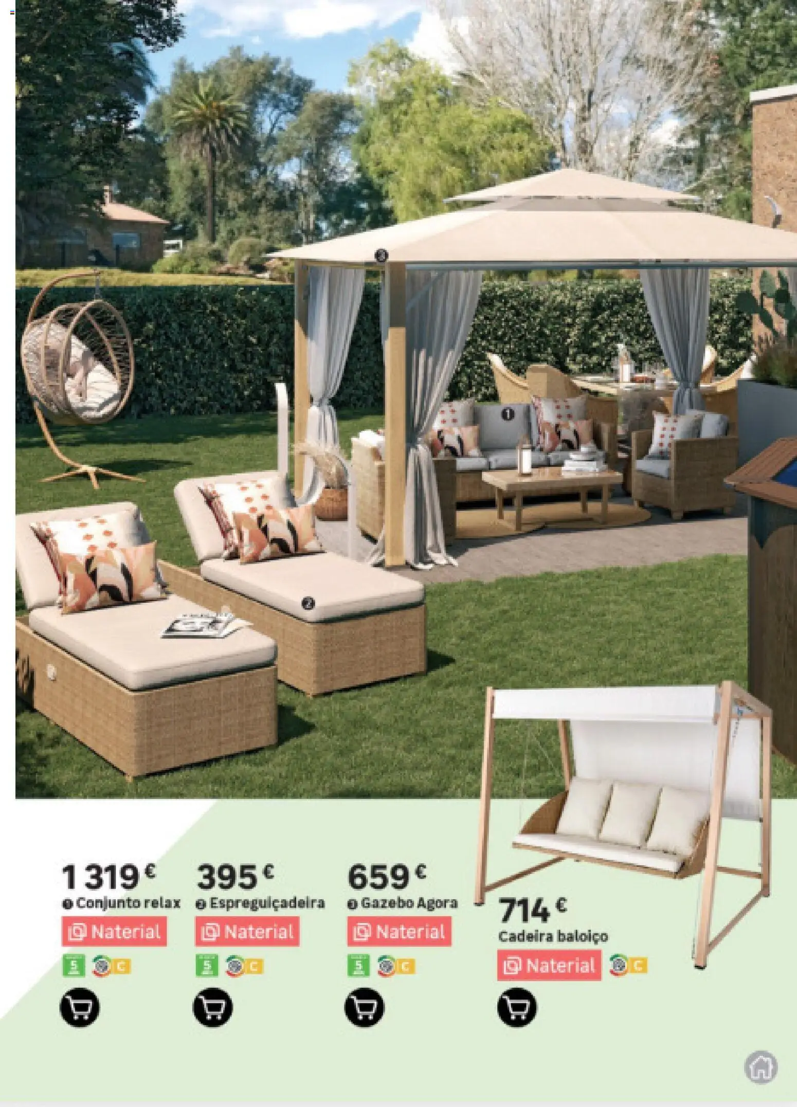 Leroy Merlin Arquipélago dos Açores │ válido de 12.03.2026 | Página: 19 | Produtos: Baloiço, Espreguiçadeira, Cadeira