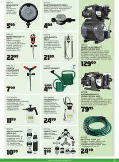 Tokmanni-mainoslehti voimassa 02.04.2026 alkaen | Sivu: 59 | Tuotteet: Kastelukannu, Pumppu