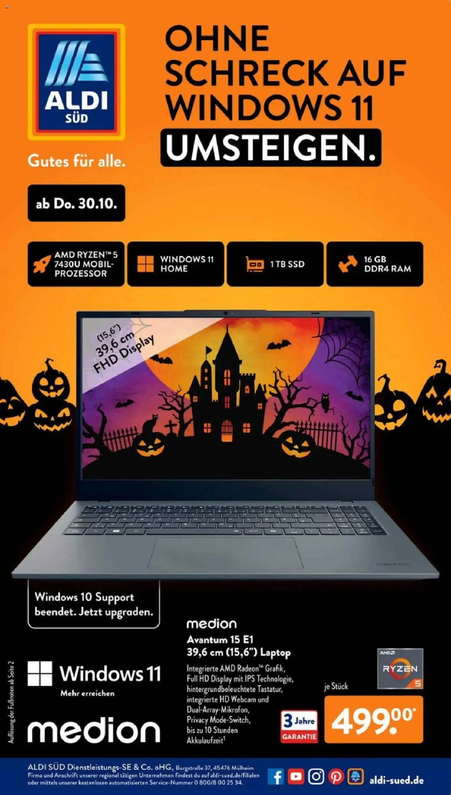 Aldi Süd Prospekt 	 – gültig ab 27.10.2025 | Seite: 37 | Produkte: Laptop