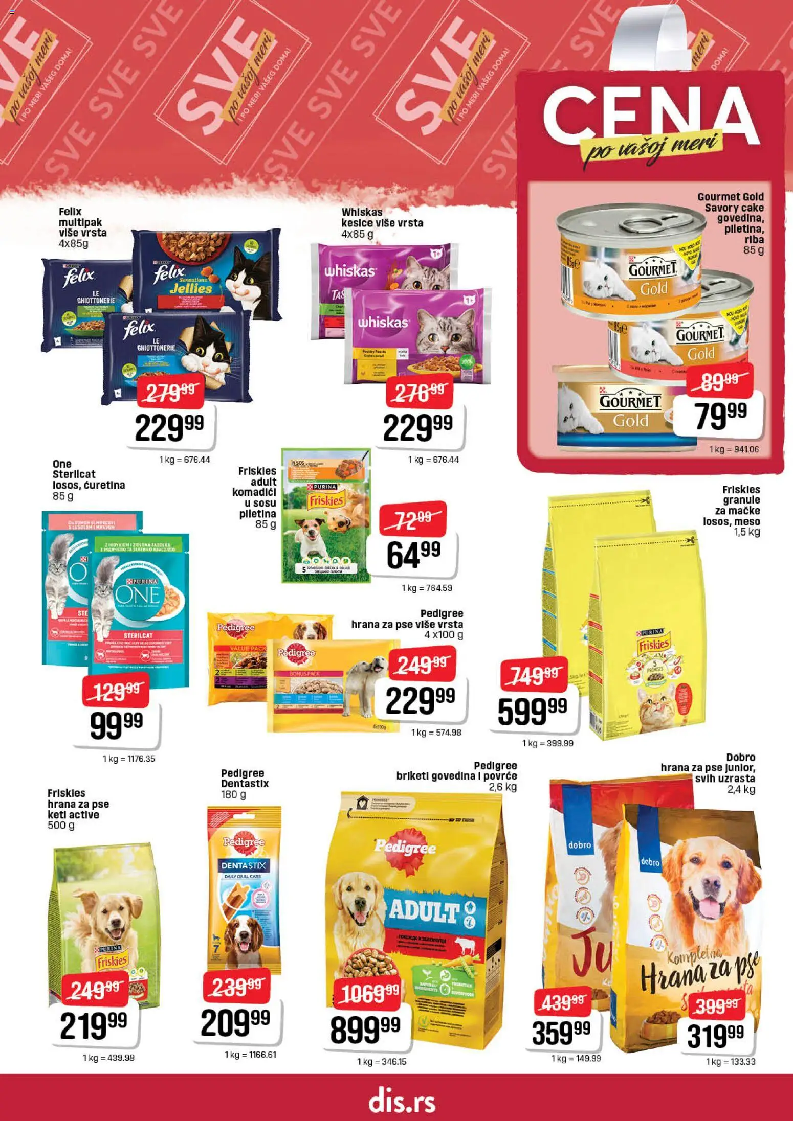 DIS katalog - važi od 02.01.2026 | Strana: 23 | Proizvode: Hrana za pse, Sos, Whiskas, Riba