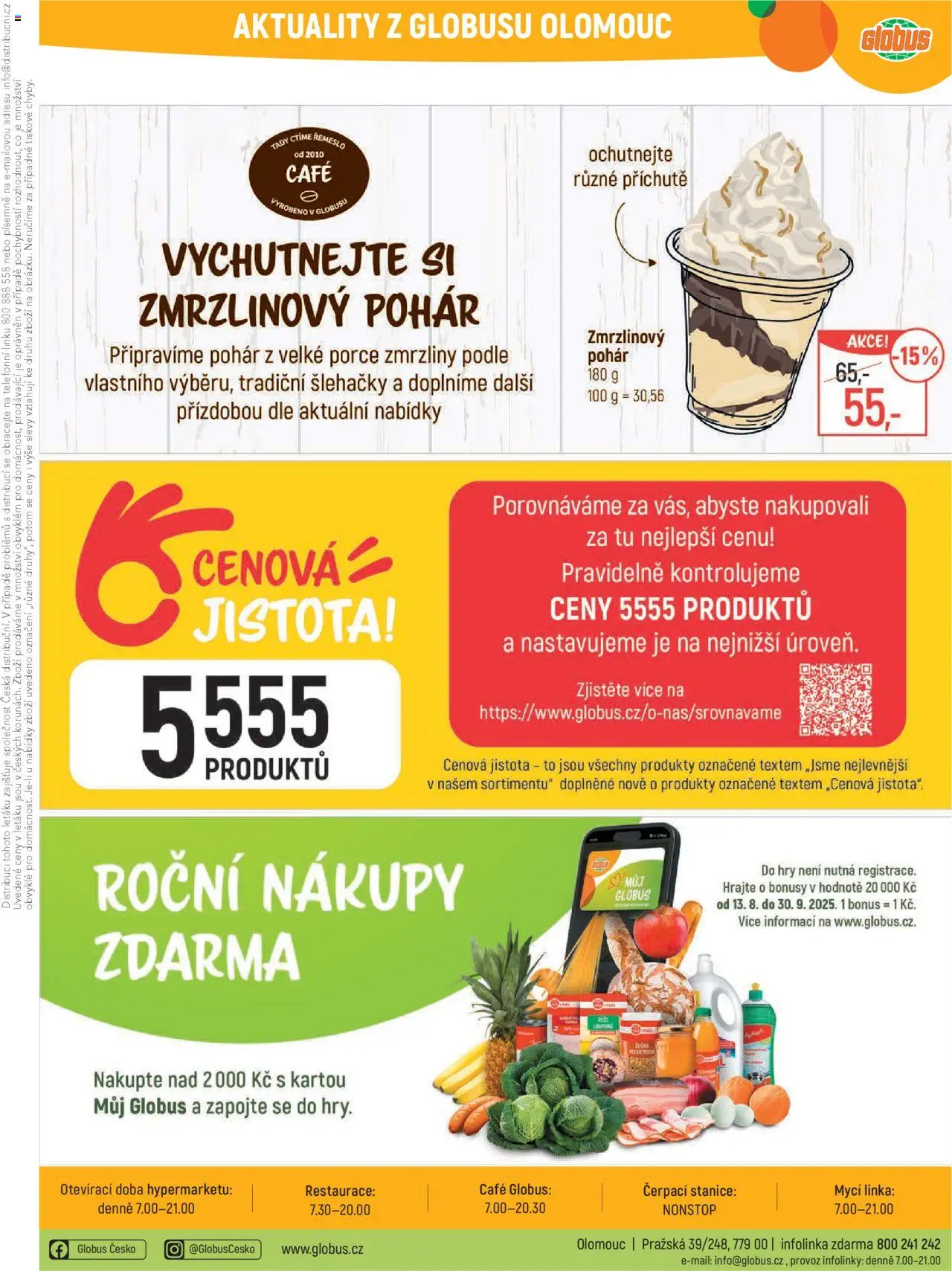 Globus leták - Olomouc od 13.08.2025 | Strana: 41 | Produkty: Zmrzliny, Globus, Pohár
