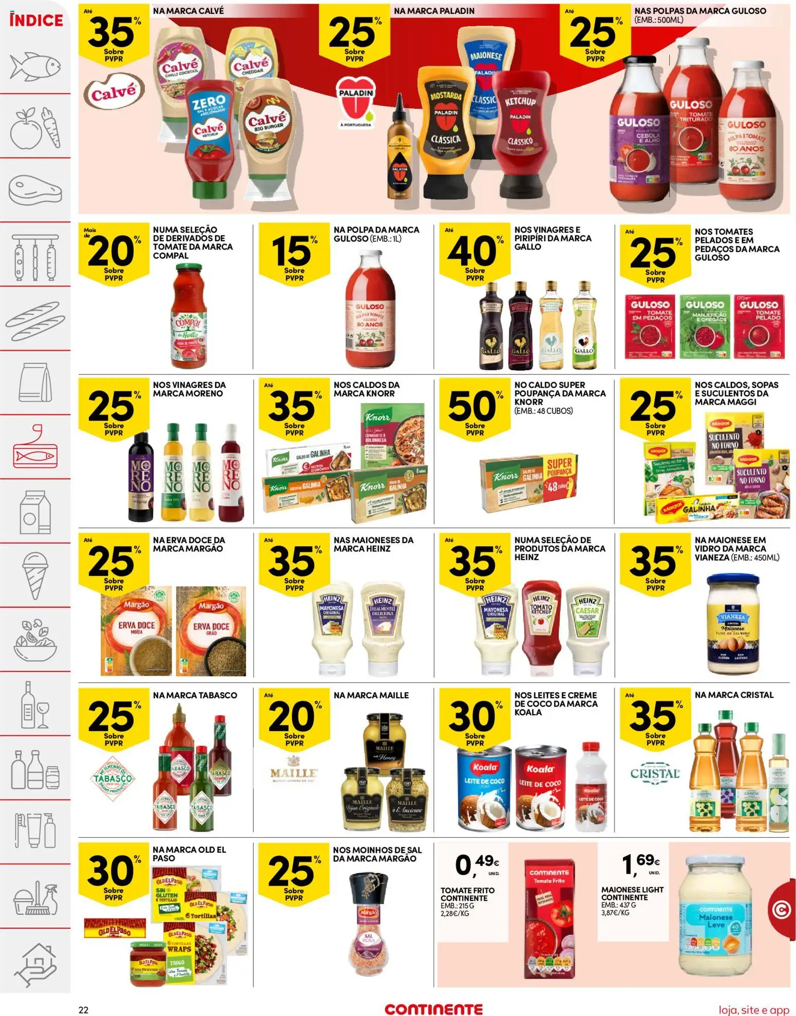 Continente folheto │ válido de 07.04.2026 | Página: 22 | Produtos: Forno, Cheddar, Maionese, Ketchup