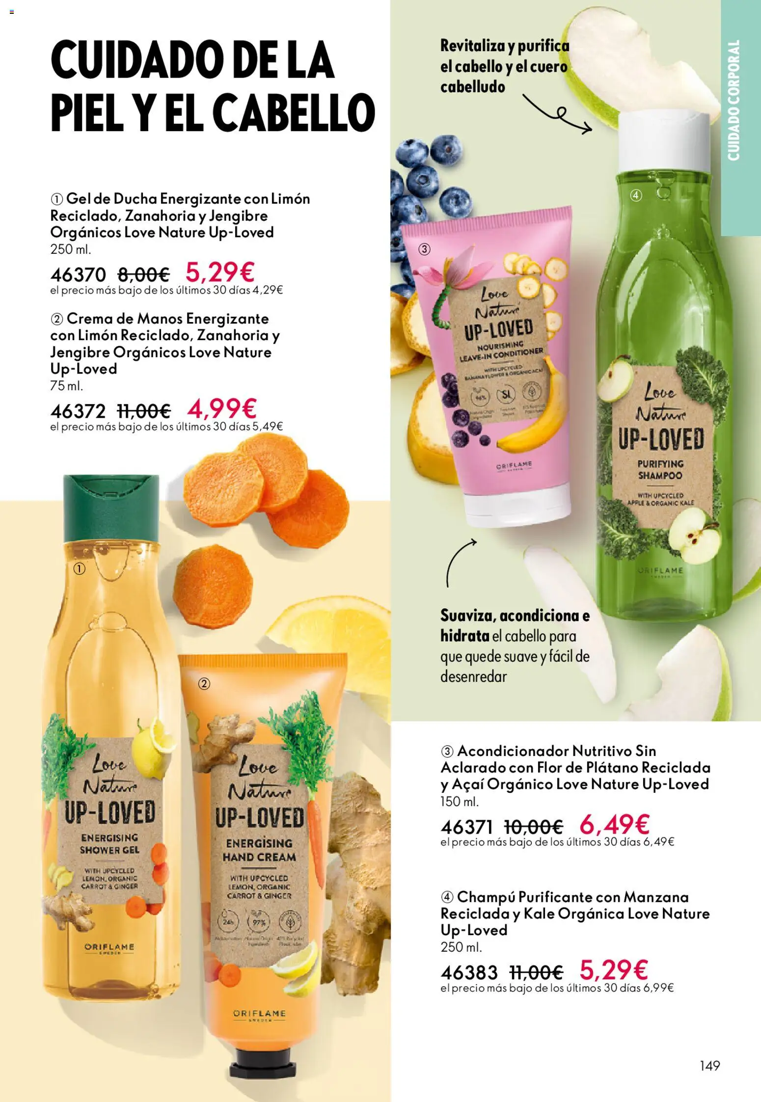 Oriflame - Catálogo Campaña 16 │ válido desde el 19.11.2025 | Página: 149 | Productos: Champú, Gel de ducha, Crema, Ducha