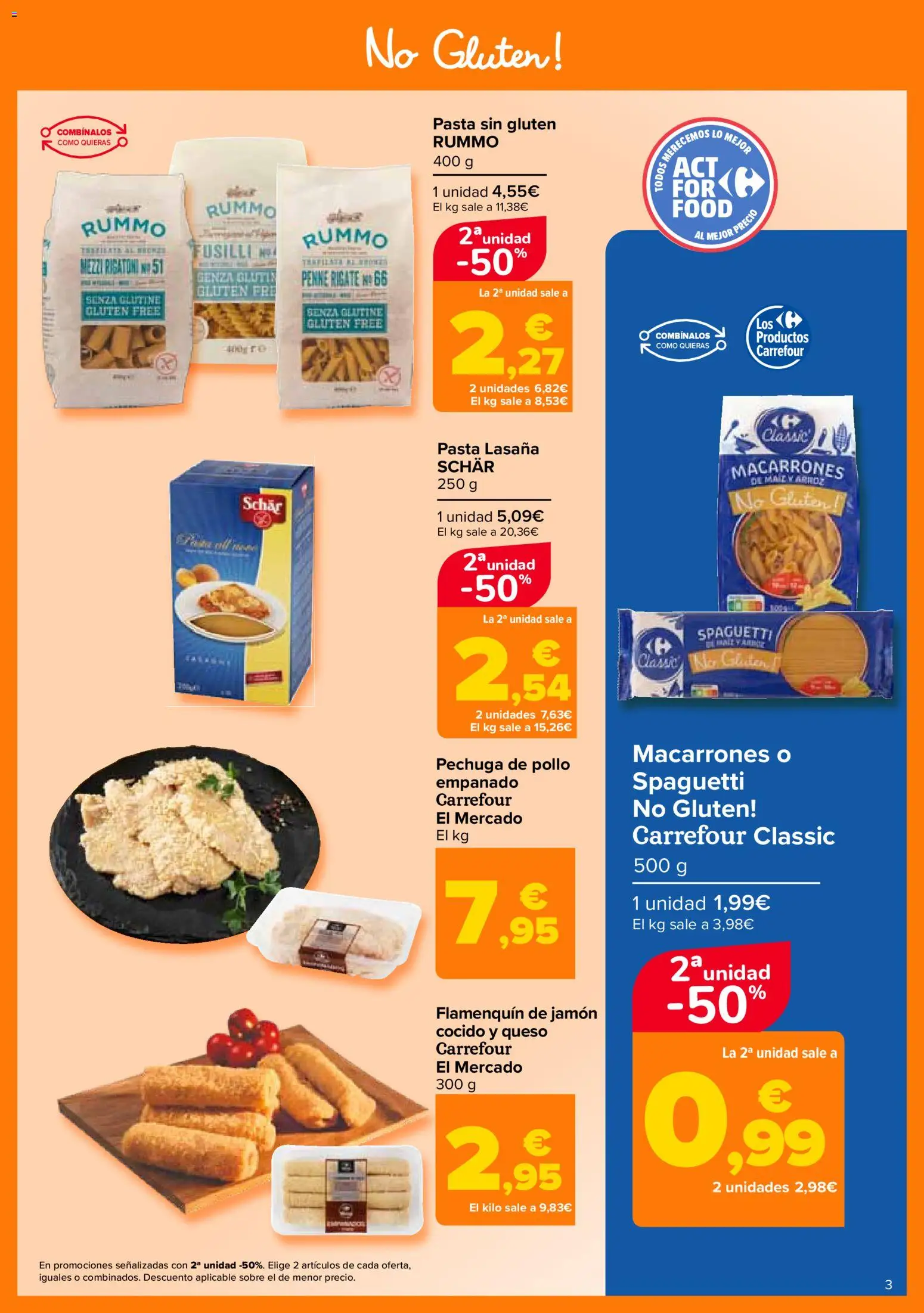 Carrefour folleto │ válido desde el 12.11.2025 | Página: 3 | Productos: Queso, Jamón, Jamón cocido, Arroz