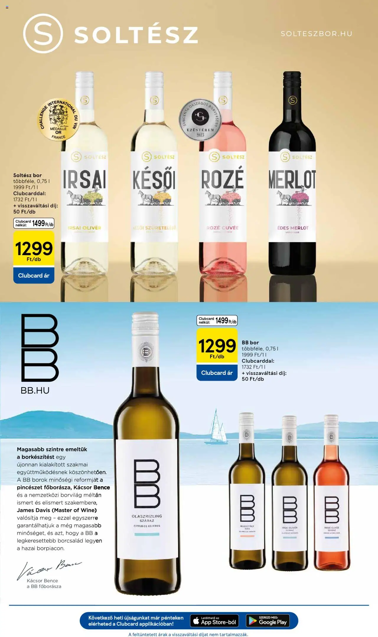 Tesco akciós ujság - amely érvényes a következő dátumtól: 28.08.2025 | Oldal: 21 | Termékek: Bor