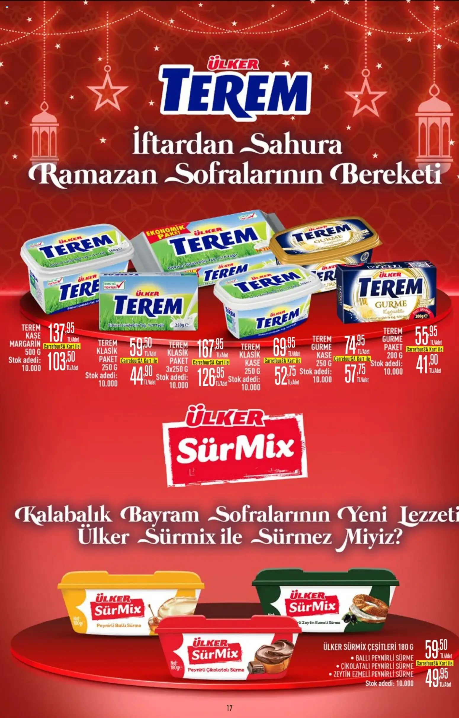 CarrefourSA Katalog - 09.03.2026 tarihinden itibaren geçerlidir | Sayfa: 17 | Ürünler: Kaşe, Tere, Zeytin