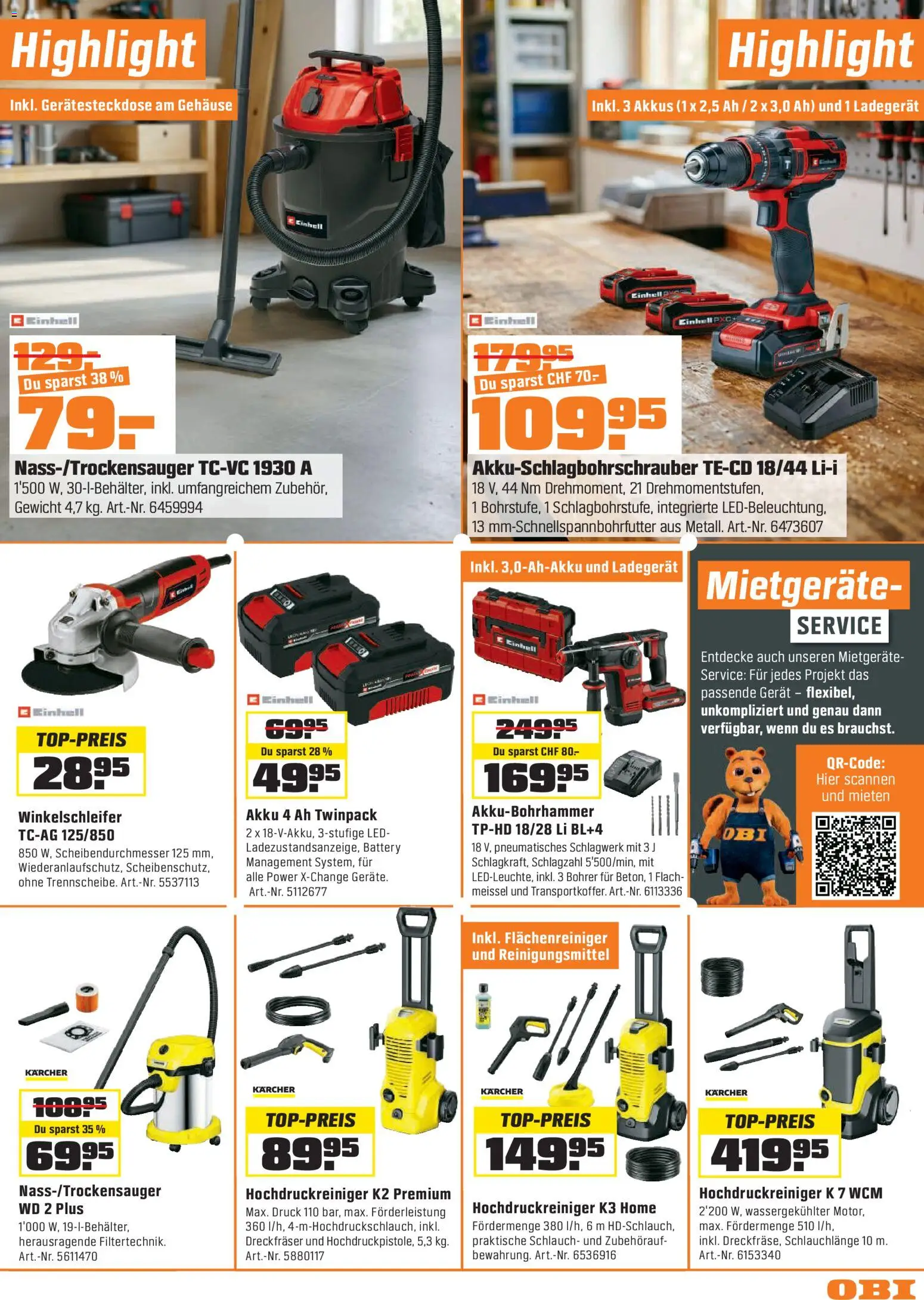 OBI - ALLES MACHBAR. BIBERSTARKE ANGEBOTE. – gültig ab 14.04.2026 | Seite: 11 | Produkte: Ladegerät, Gewicht
