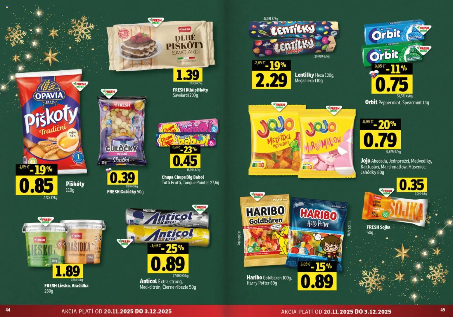 Nové Fresh akcie – leták je platný od 20.11.2025 | Strana: 23 | Produkty: Ríbezle