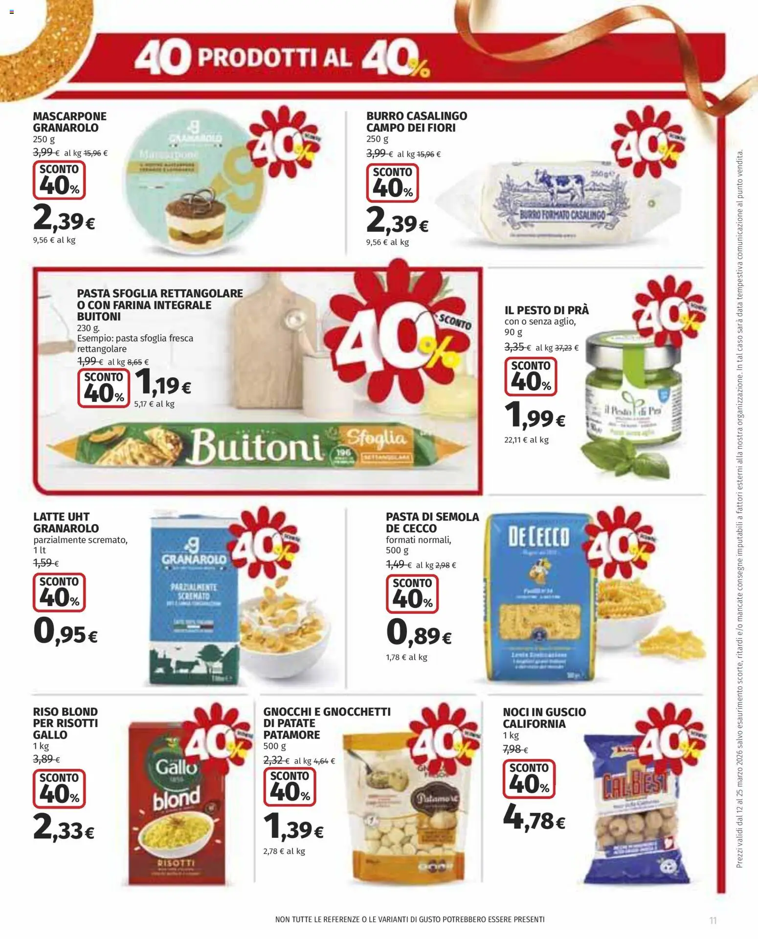 Volantino COOP del 12.03.2026 | Pagina: 11 | Prodotti: Patate, Latte, Noci, Data