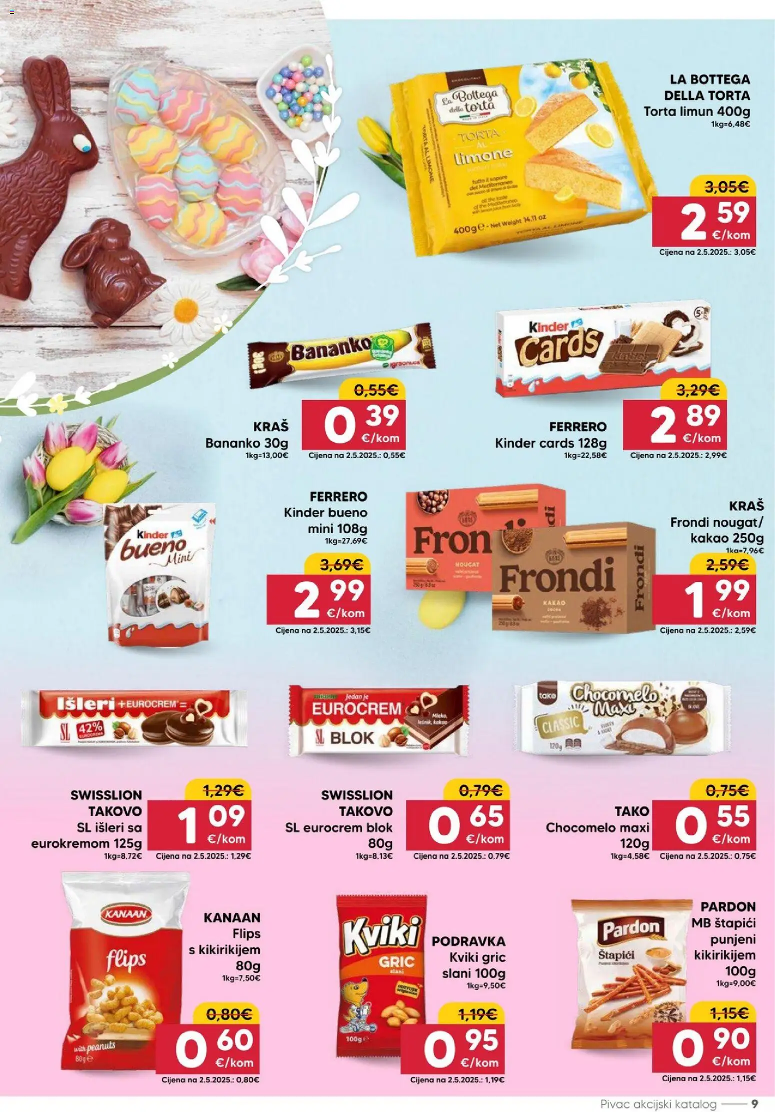 Pivac katalog | vrijedi od 30.03.2026 | Stranica: 9 | Proizvodi: Limun, Štapići, Kakao, Torta