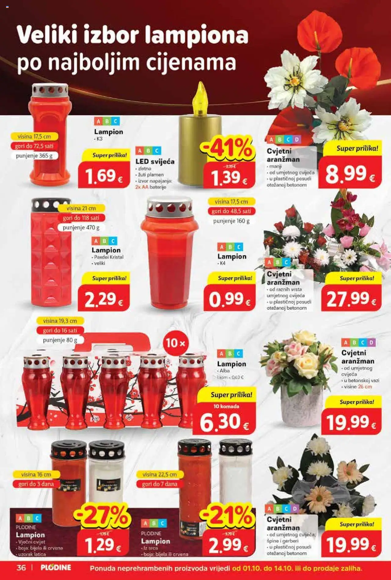 Plodine katalog | vrijedi od 01.10.2025 | Stranica: 36 | Proizvodi: Lampion, Baterije