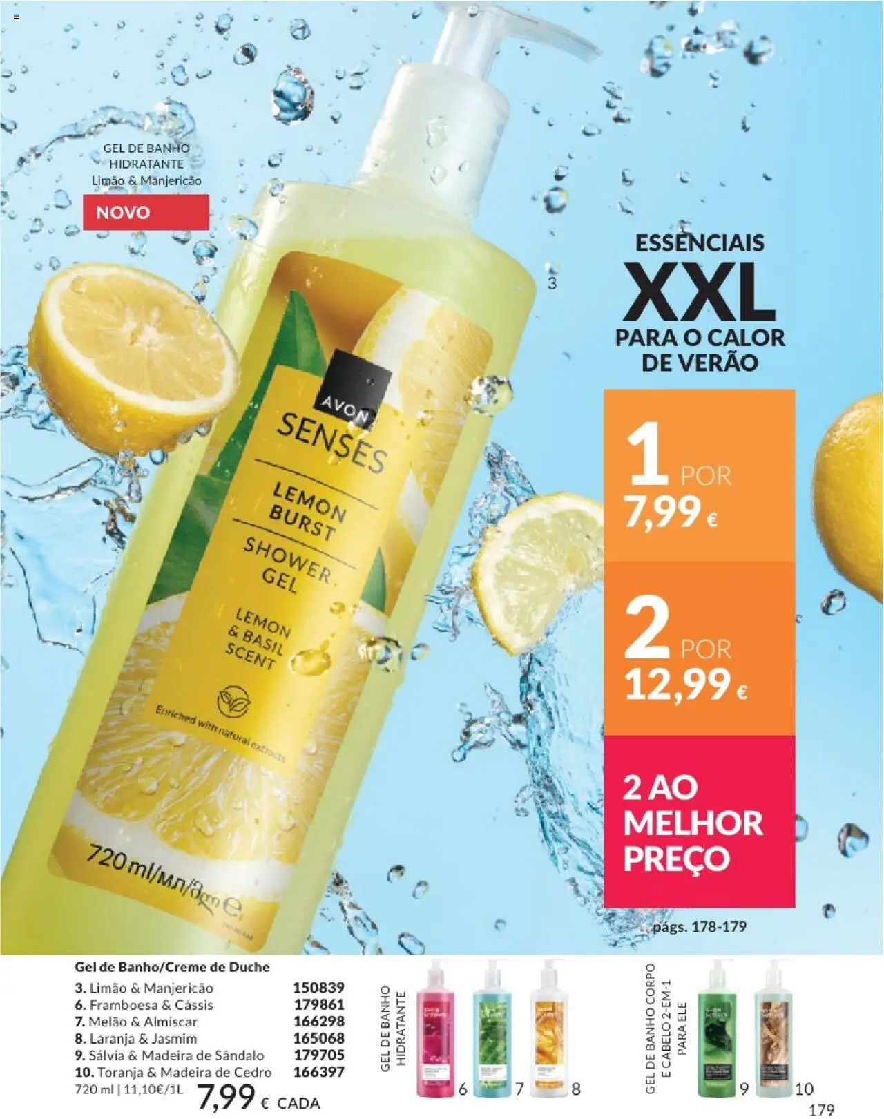 Catálogo Avon Campanha 8 │ válido de 01.08.2025 | Página: 179 | Produtos: Gel de banho, Banho, Melão