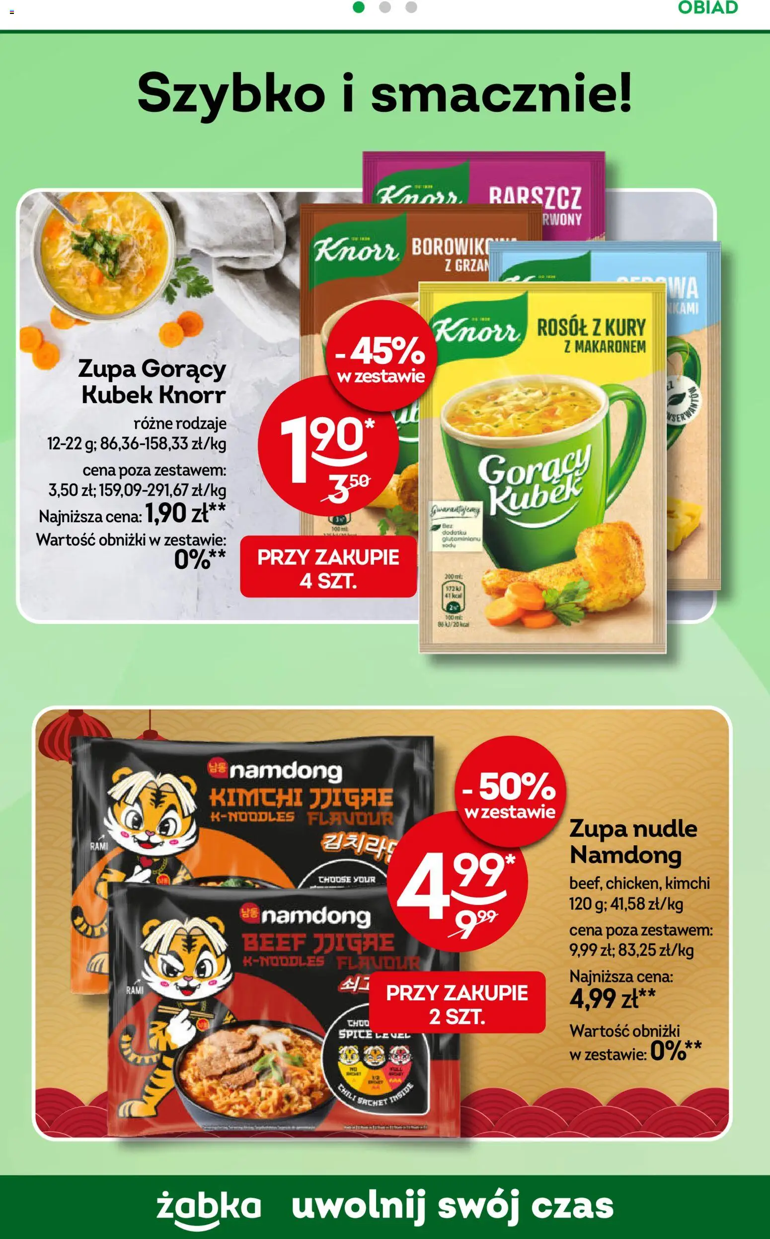 Żabka gazetka od 22.04.2026 | Strona: 66 | Produkty: Kimchi, Chili, Gorący kubek, Zupa