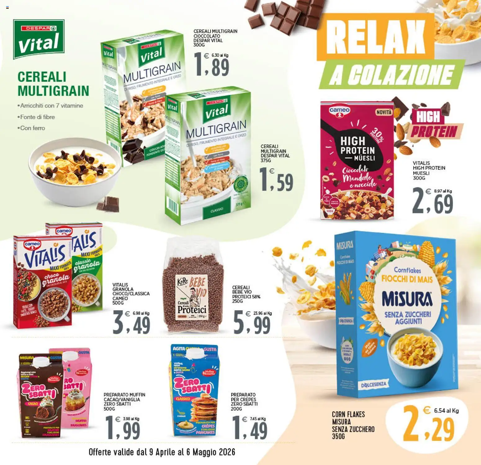 Volantino Interspar del 09.04.2026 | Pagina: 23 | Prodotti: Rossetto, Cereali, Nocciole, Mais