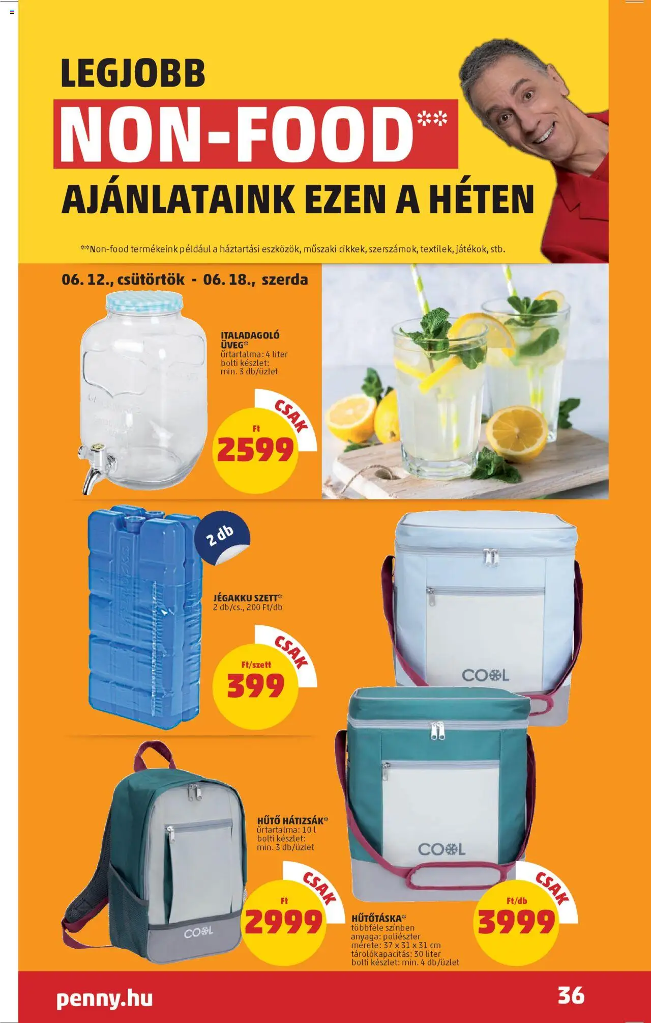 PENNY akciós ujság - amely érvényes a következő dátumtól: 12.06.2025 | Oldal: 40 | Termékek: Hűtőtáska