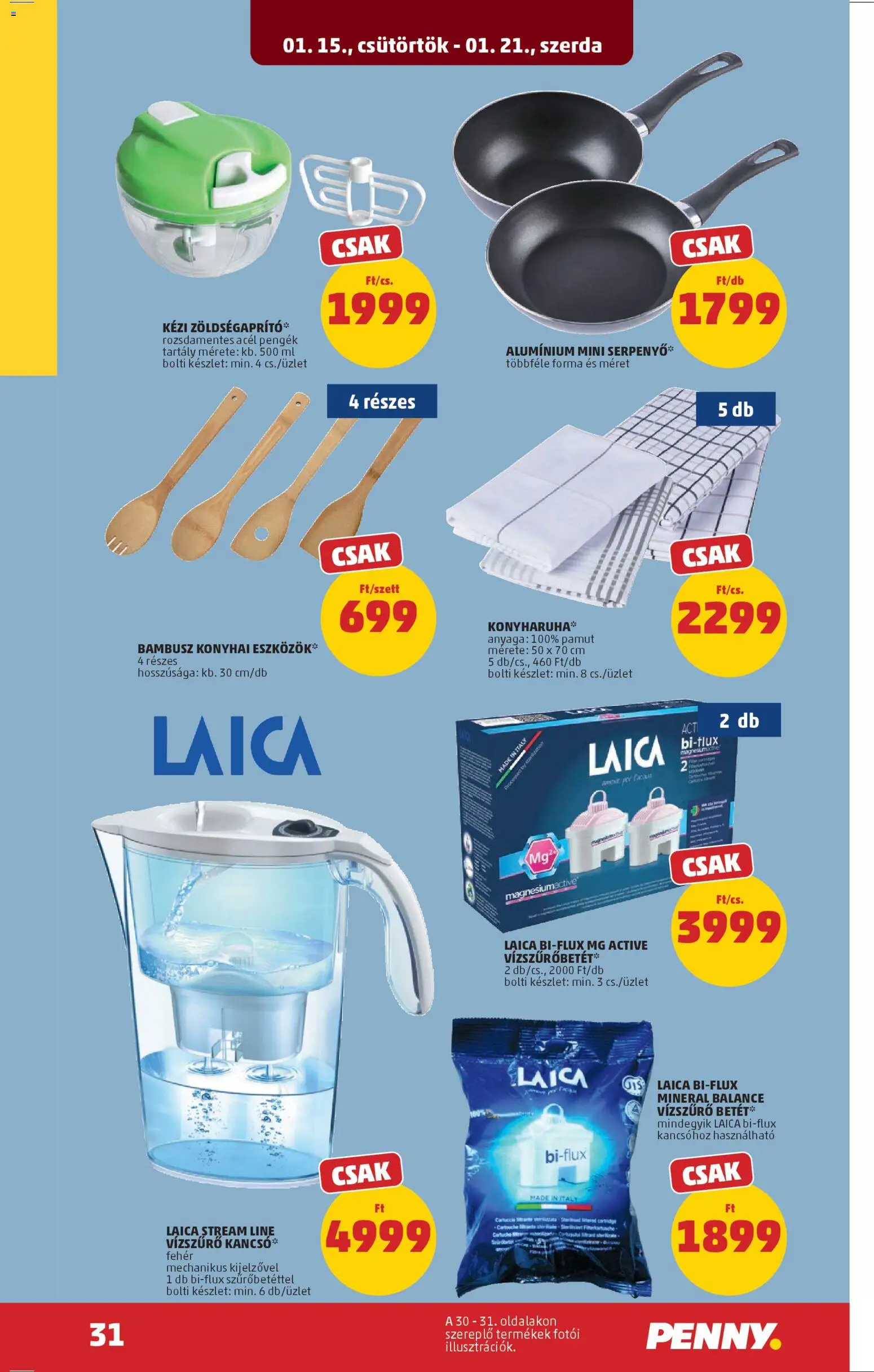PENNY akciós ujság - amely érvényes a következő dátumtól: 15.01.2026 | Oldal: 35 | Termékek: Konyharuha, Serpenyő