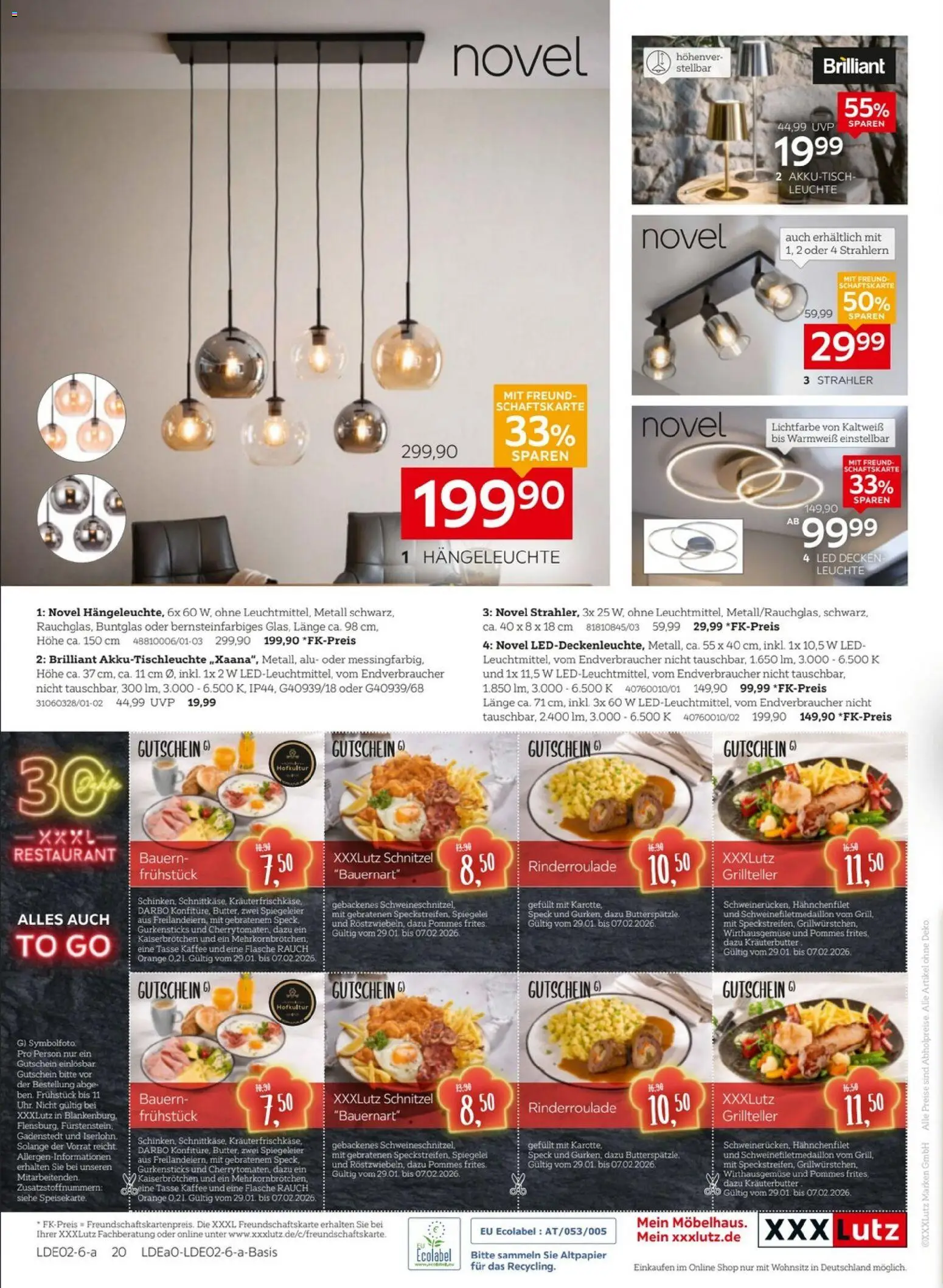 XXXL Lutz Prospekt 	 – gültig ab 25.01.2026 | Seite: 36 | Produkte: Decke, Kaffee, Pommes, Schnitzel
