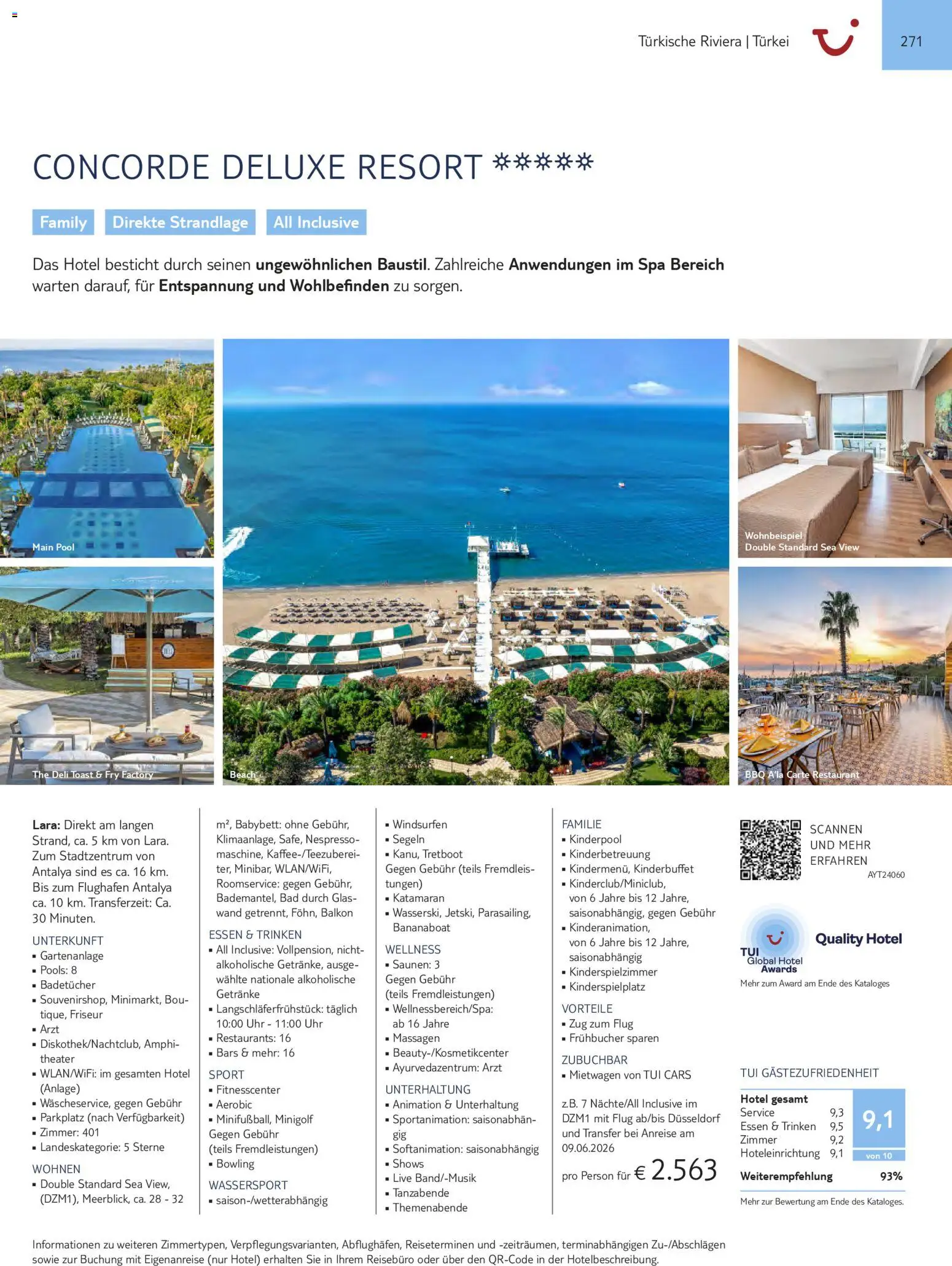 Aida  Südeuropa & Nordafrika 2026/27 – gültig ab 01.01.2026 | Seite: 271 | Produkte: Toast, Babybett, Bad, Uhr