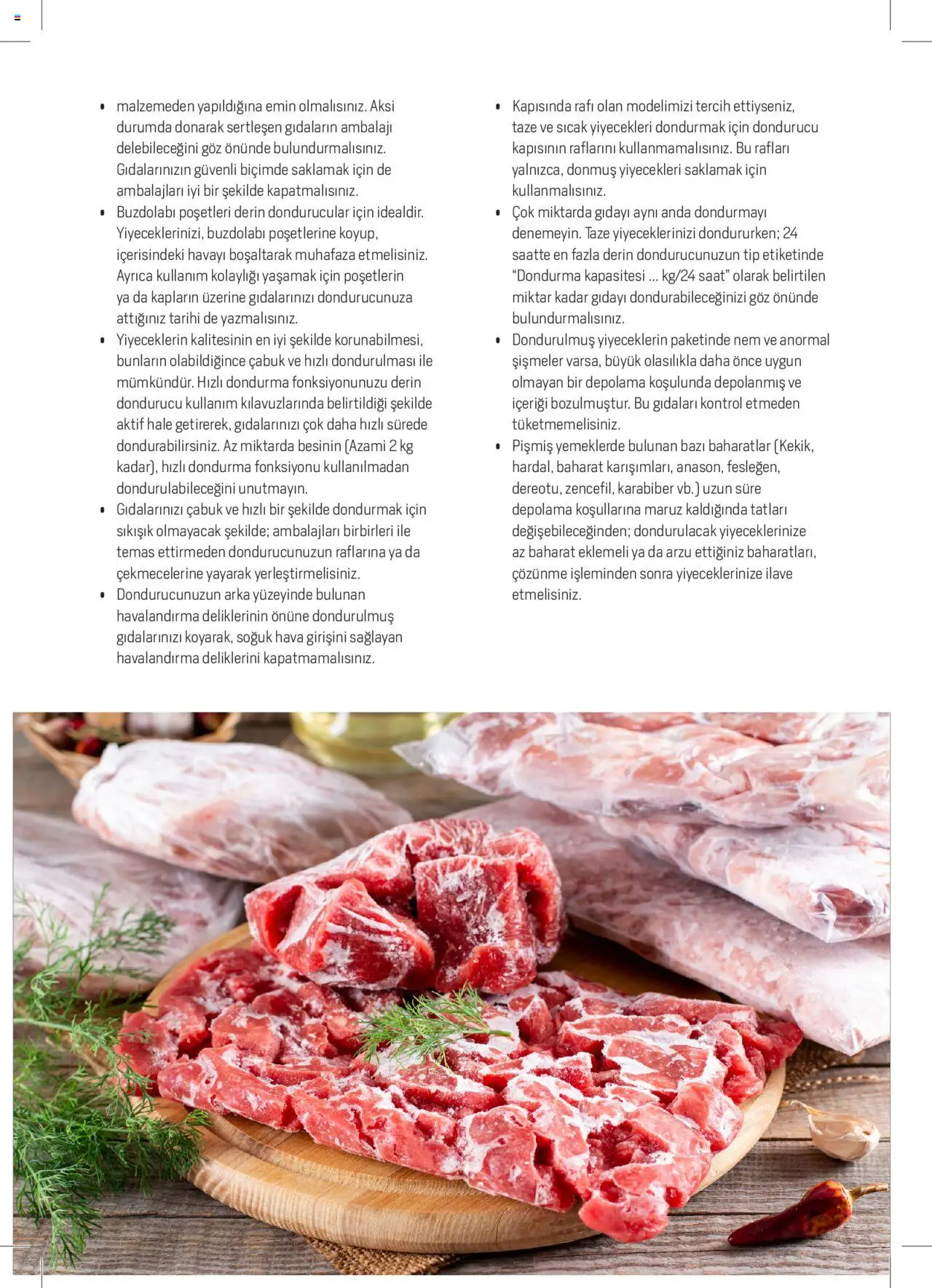 Arçelik Katalog - Dondurucu Kullanımında Püf Noktaları - 16.03.2023 tarihinden itibaren geçerlidir | Sayfa: 10