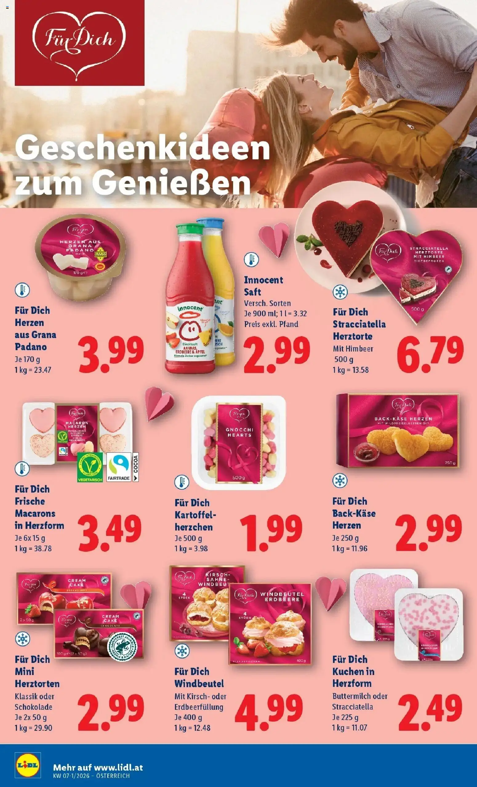 Lidl Flugblatt - Wien, Langenzersdorf, Zwettl gültig ab 05.02.2026 | Seite: 40 | Produkte: Sahne, Zucker, Saft, Äpfel