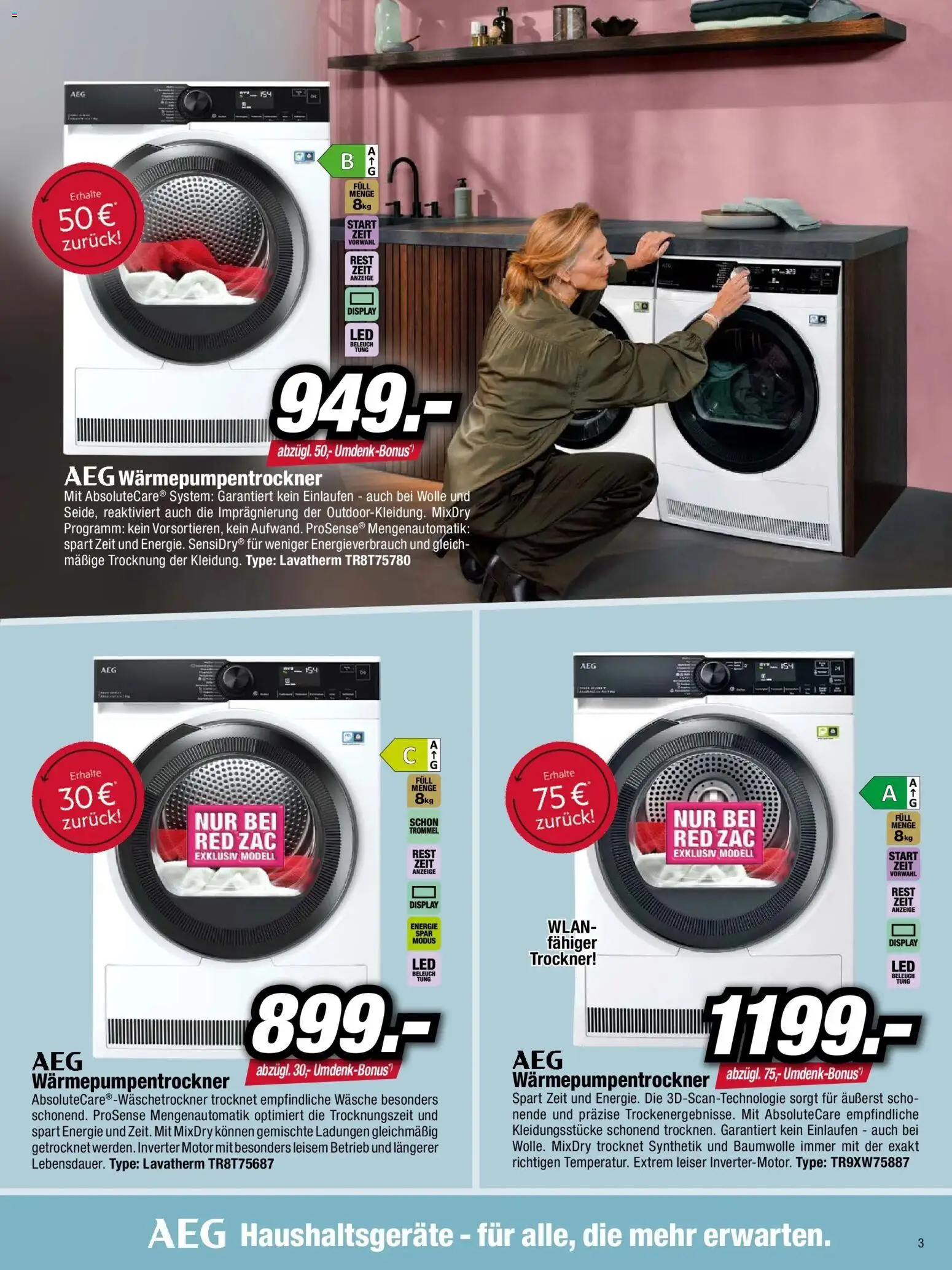 RED ZAC Besser Trocken Als Nass - Kufstein gültig ab 20.10.2025 | Seite: 3 | Produkte: Trockner