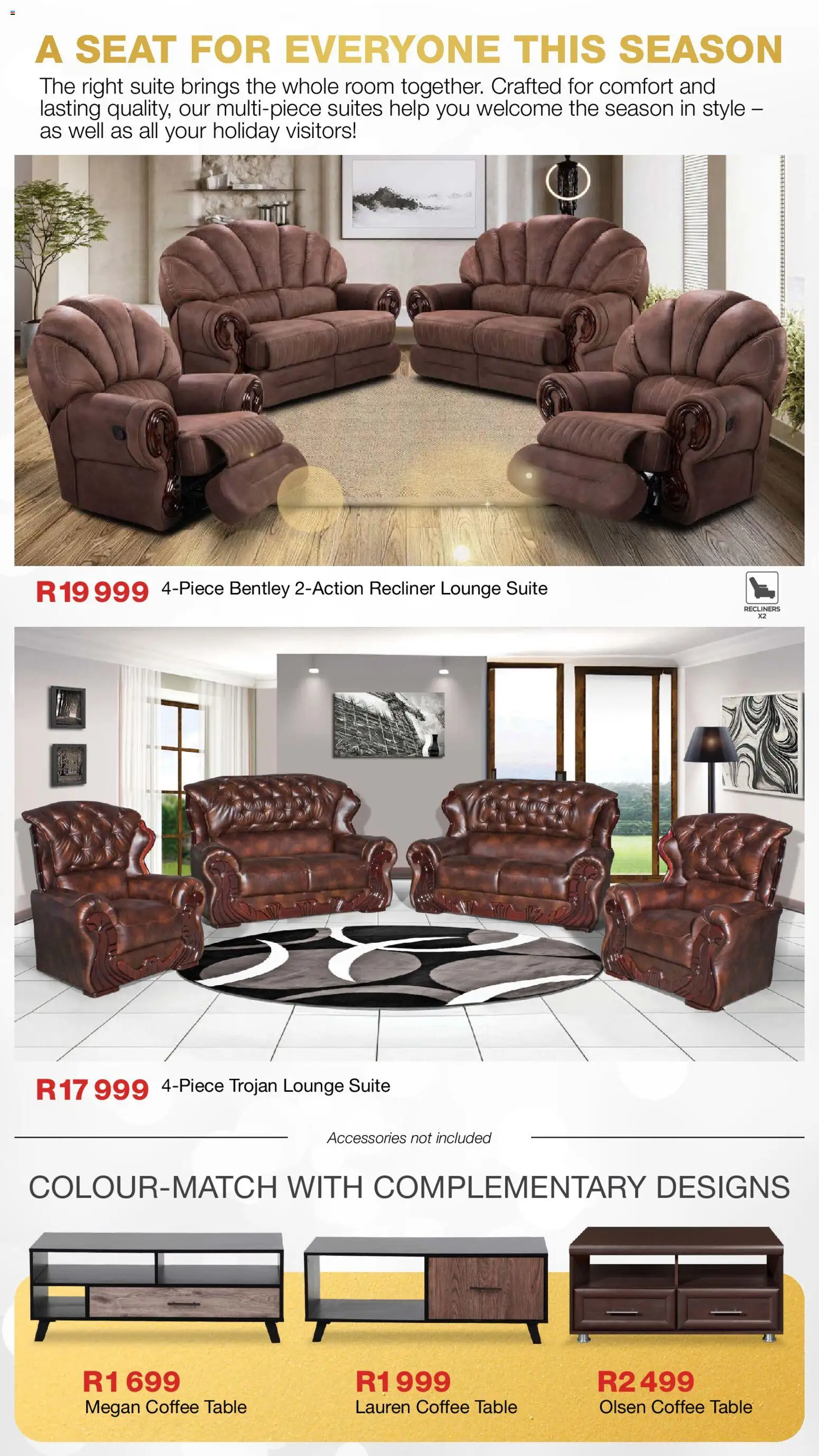 New OK Furniture catalogue – valid from 17.11.2025 | Page: 3 | Products: Coffee table, Table, Lounge suite, Coffee